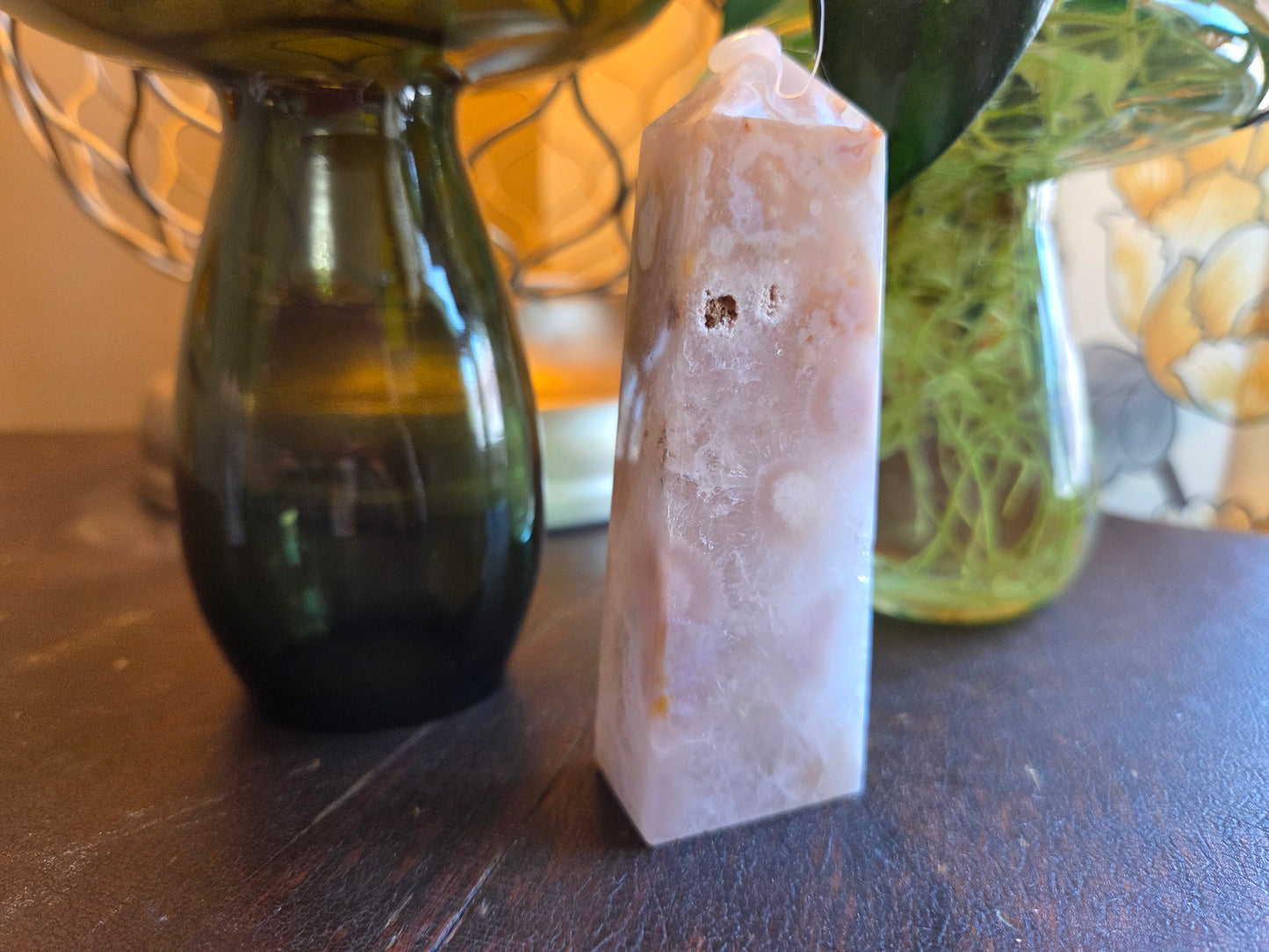 Pink Amethyst Flower Tower D