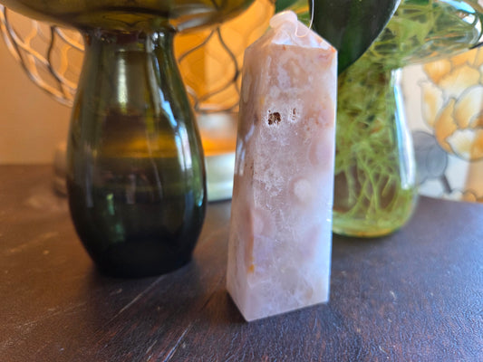 Pink Amethyst Flower Tower D