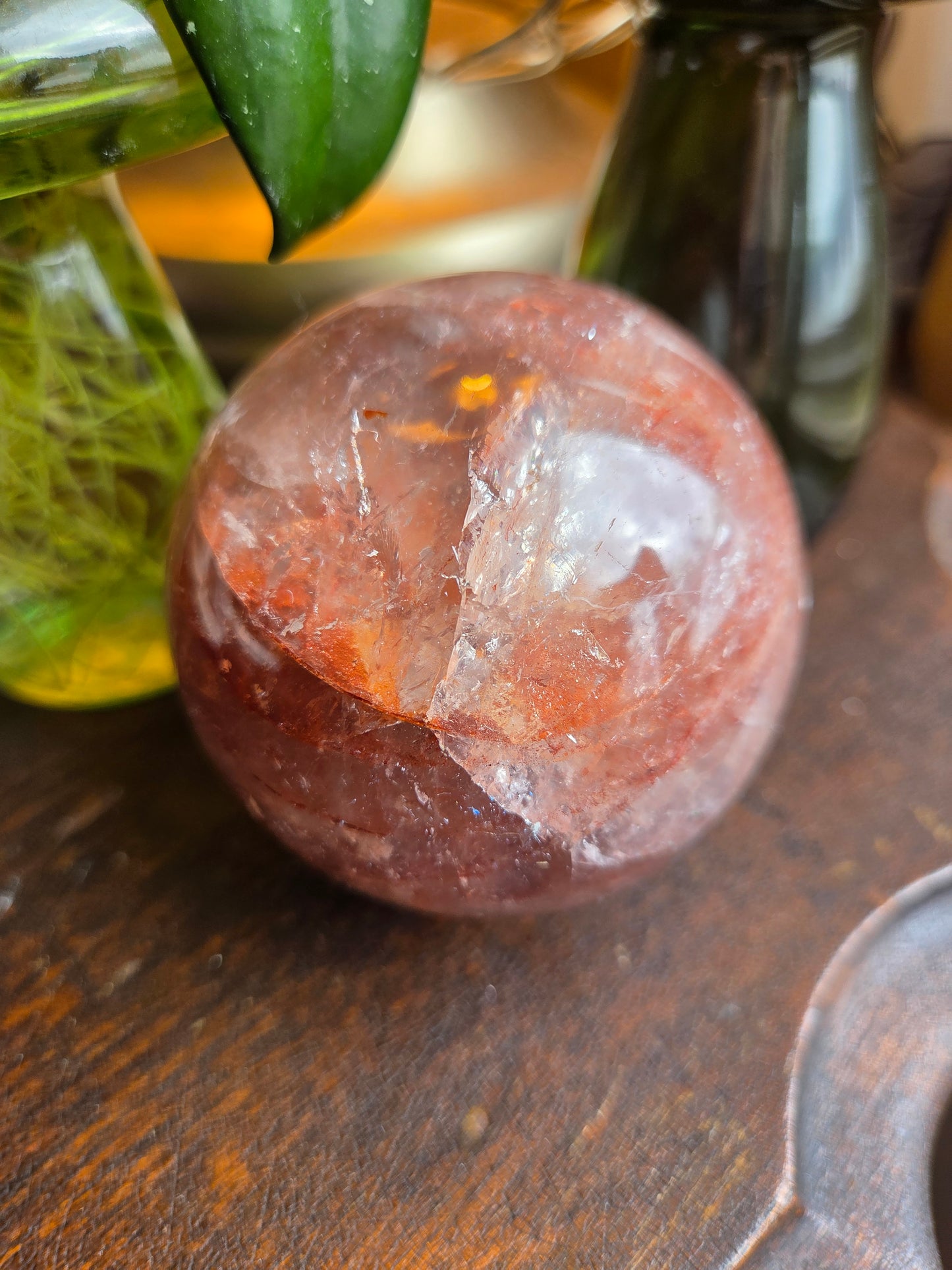 Fire Quartz Sphere