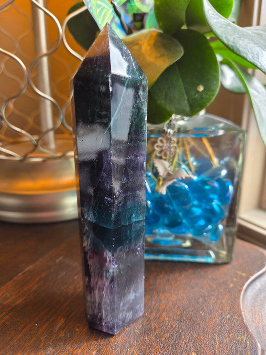 Black Rose Fluorite Tower 2
