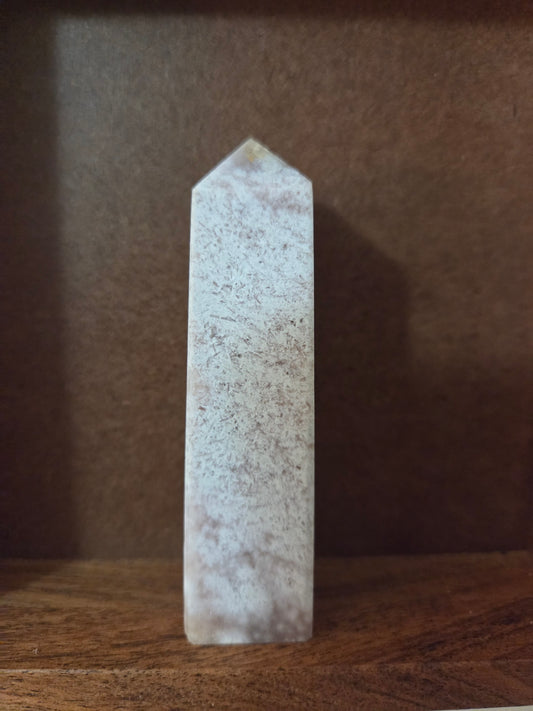 Pink Amethyst Flower Agate Tower A