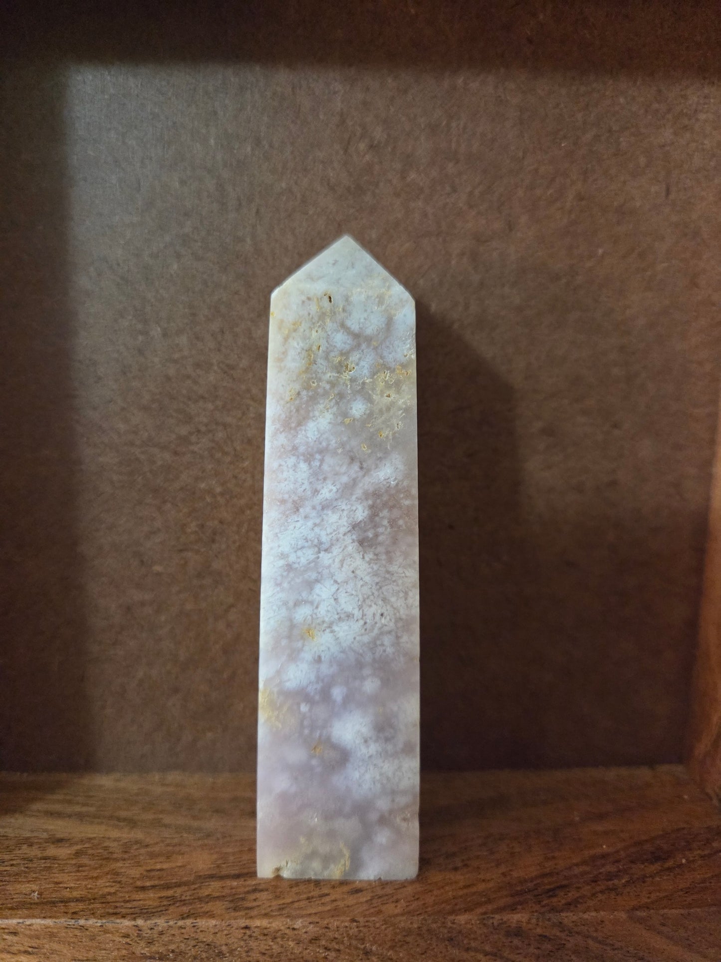 Pink Amethyst Flower Agate Tower A