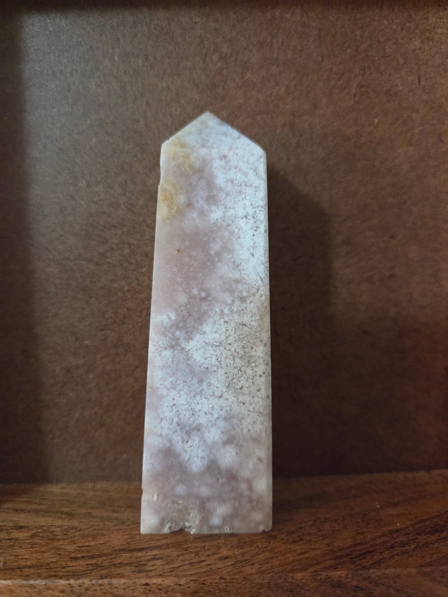 Pink Amethyst Flower Agate Tower A