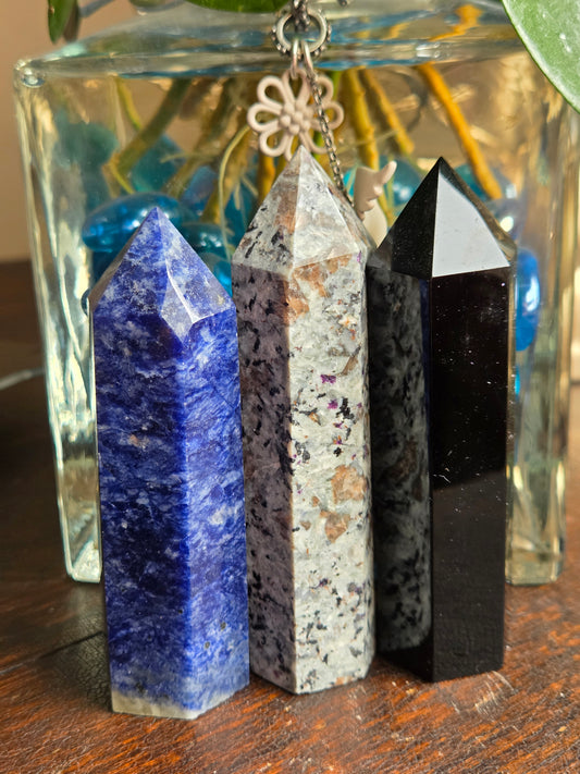 Bundle 23- Yooperlite, Sodalite, Black Obsidian