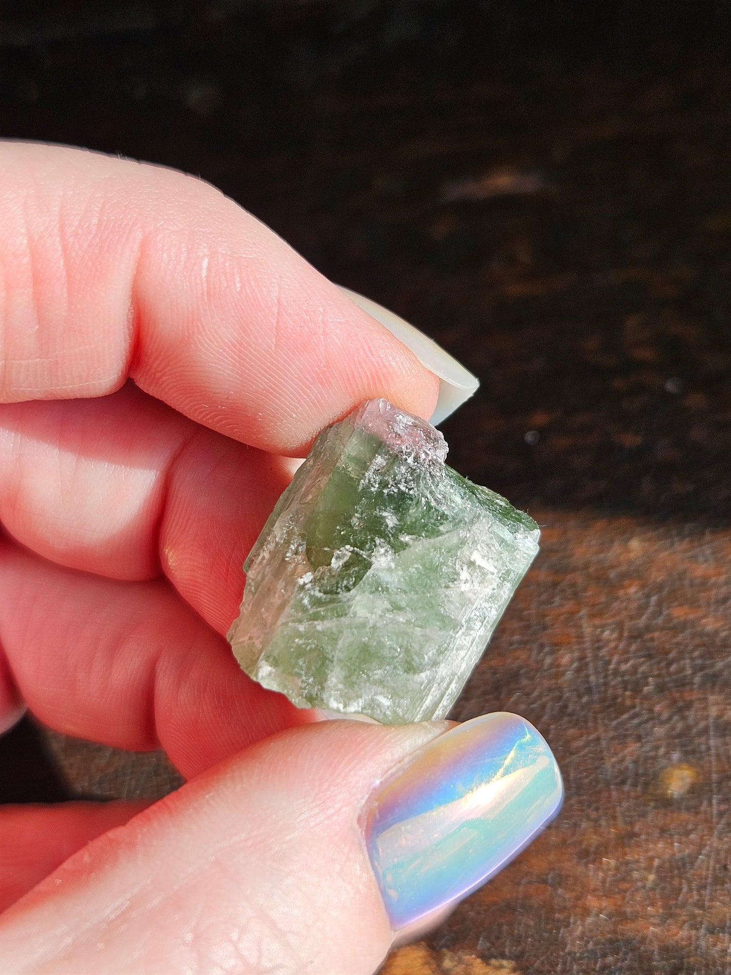 Watermelon Tourmaline- Mostly Green