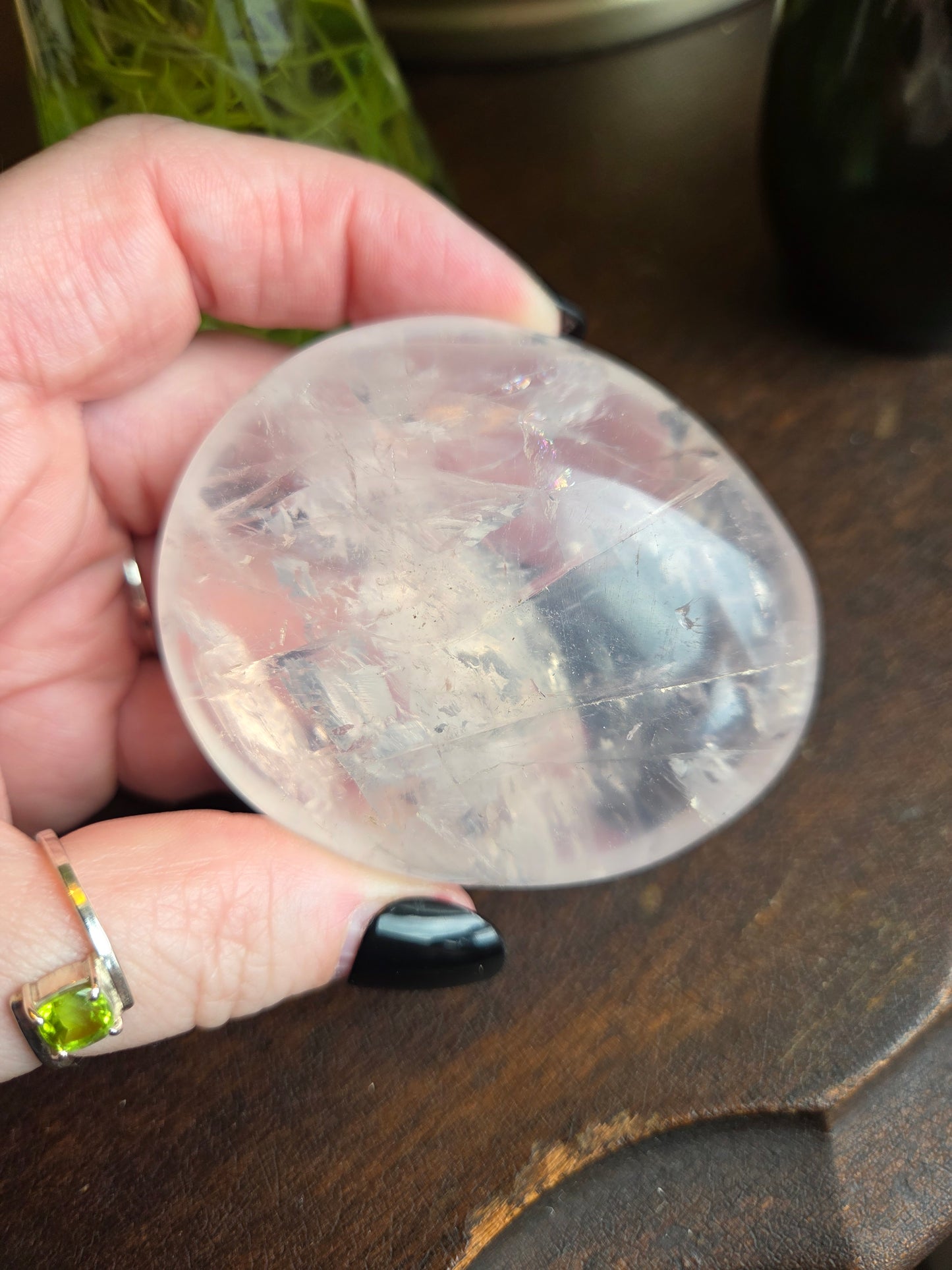 Rose Quartz Girasol Palm