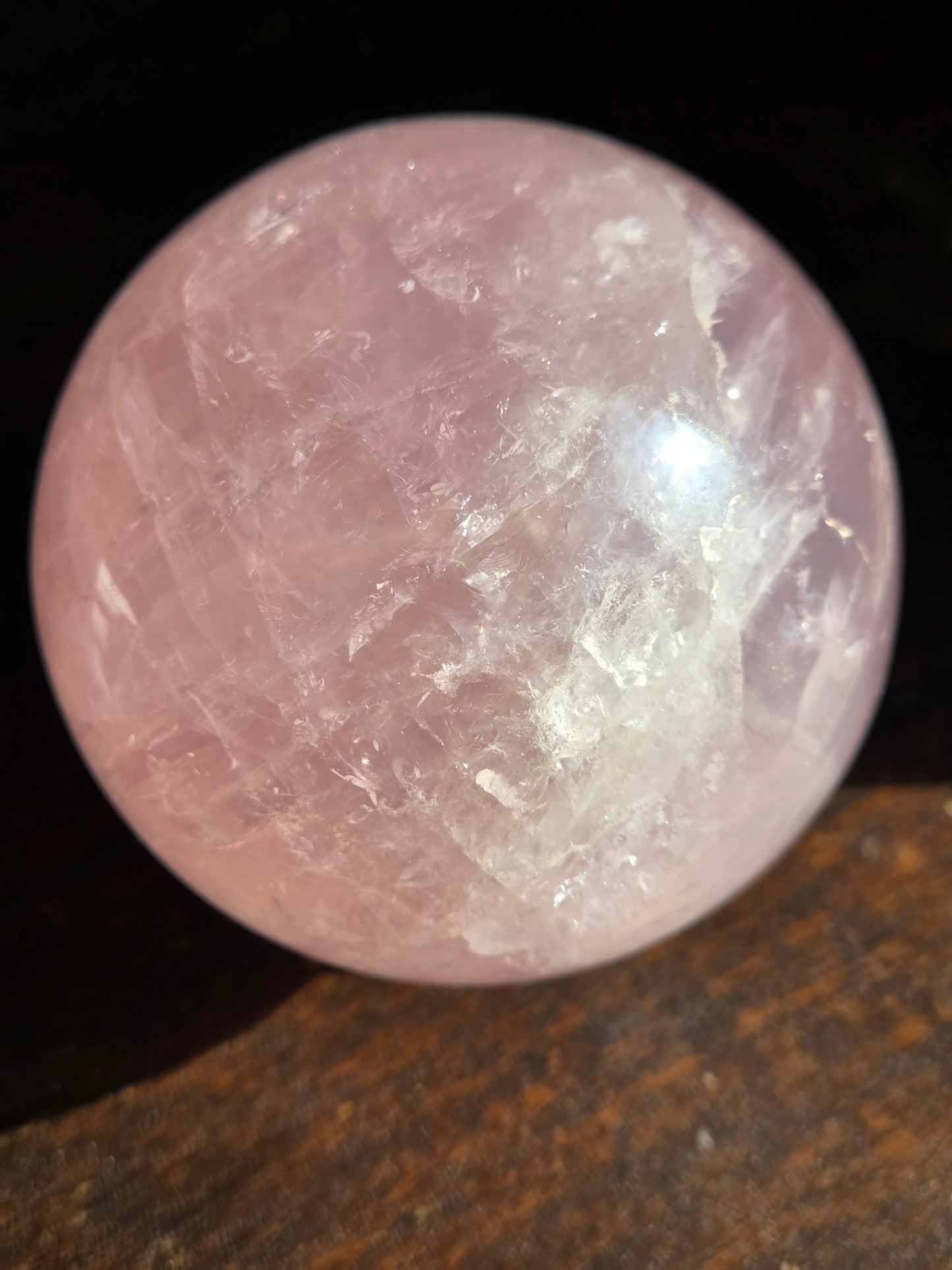 Rose Quartz Sphere  (Star)