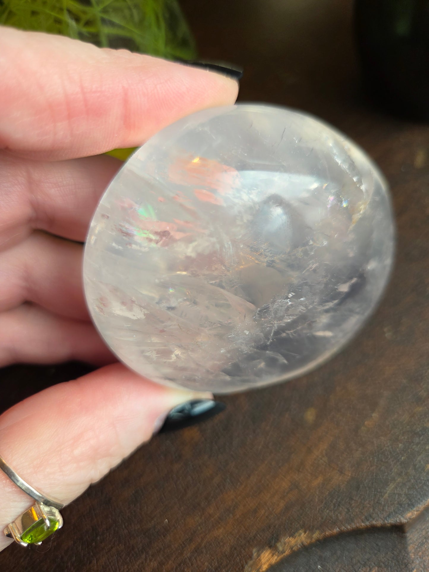 Rose Quartz Girasol Palm