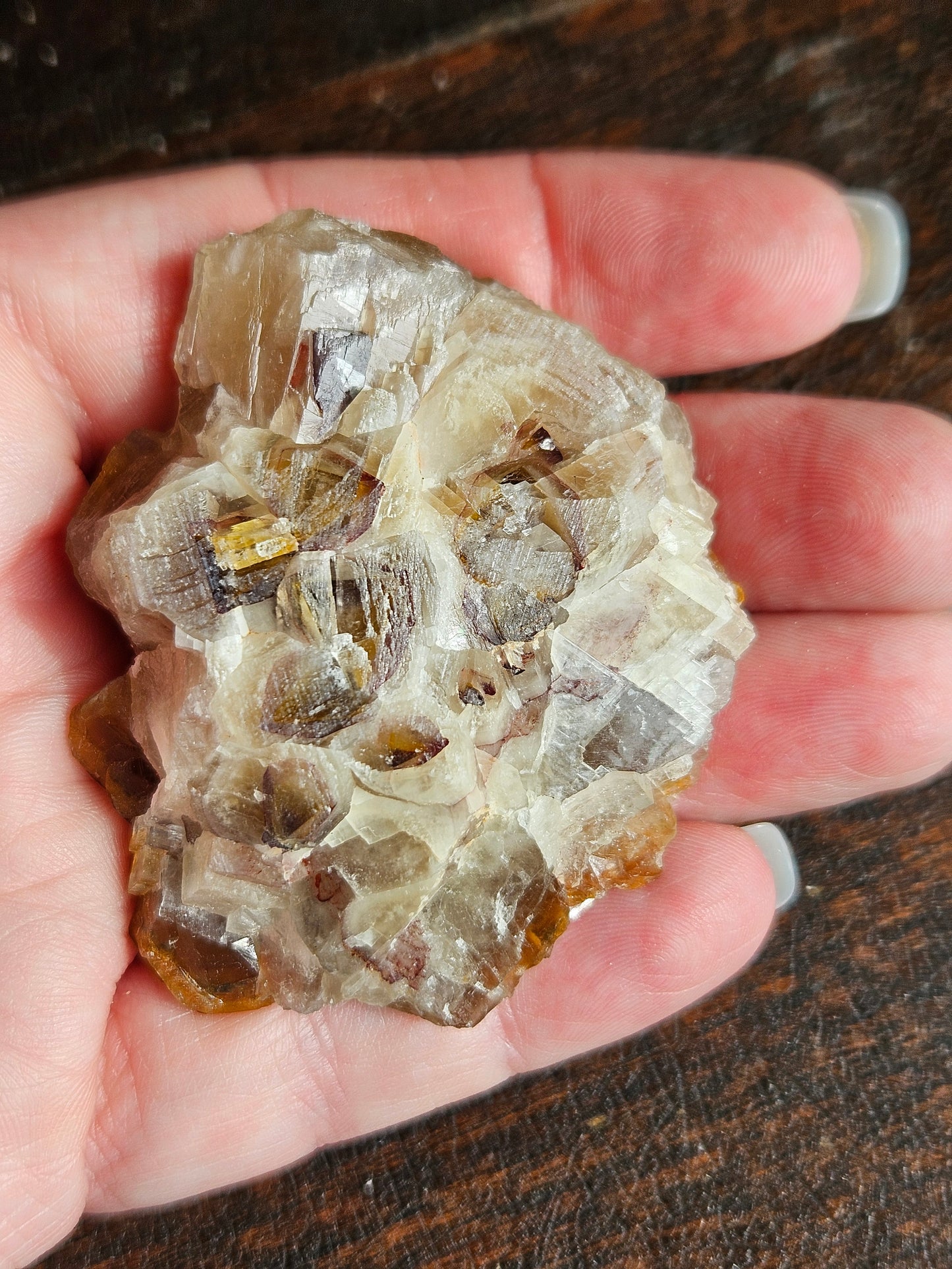 Calcite Cluster Daye Locale — Tabular Golden Blades