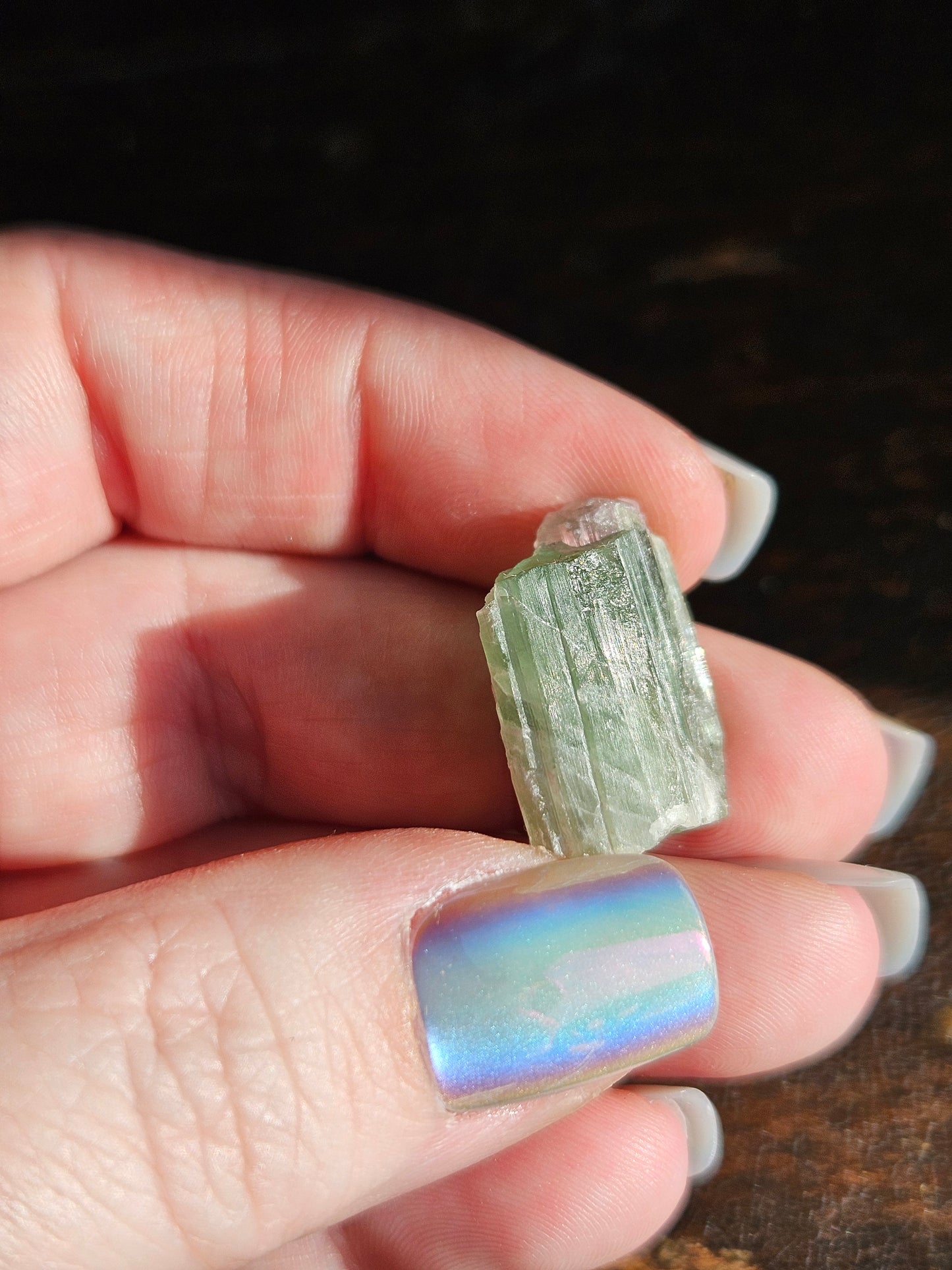 Watermelon Tourmaline- Mostly Green