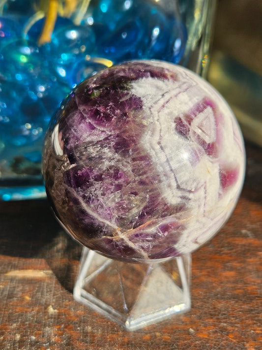 Dream Amethyst Sphere- Wild Patterning