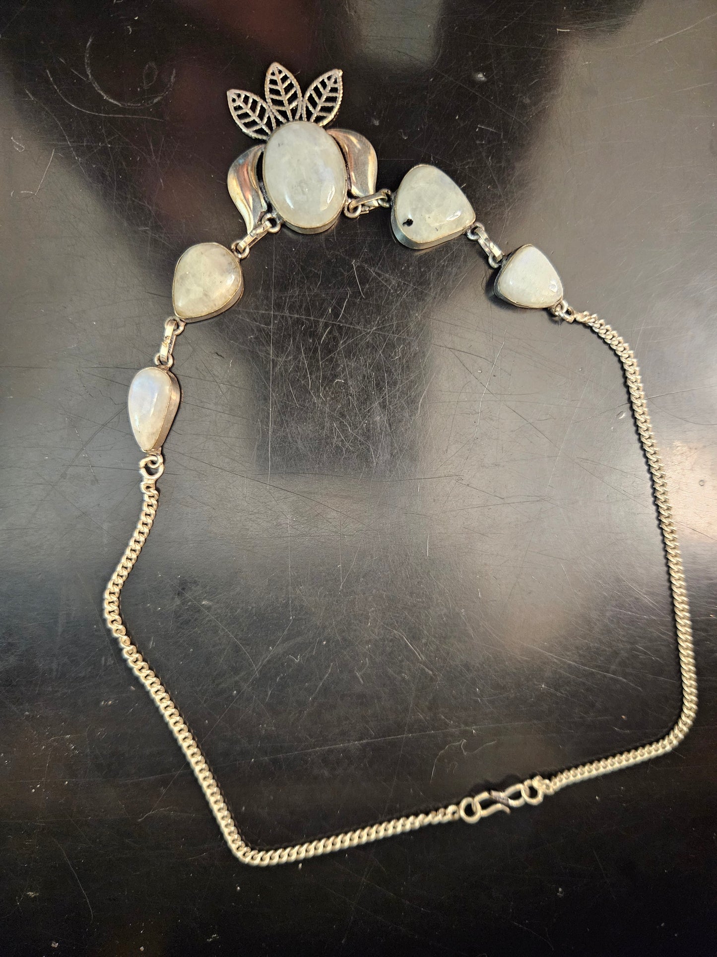 Rainbow Moonstone Necklace