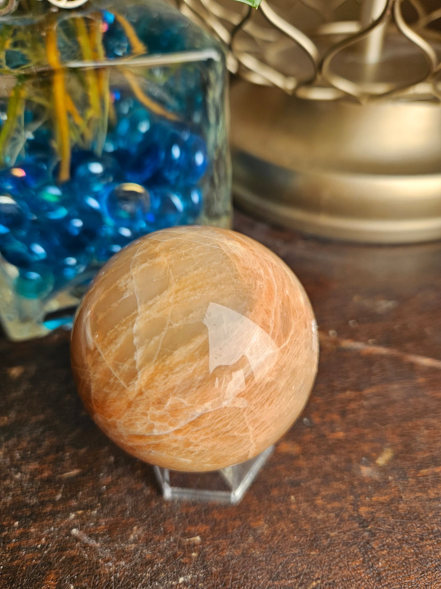Moonstone Peach Sphere F