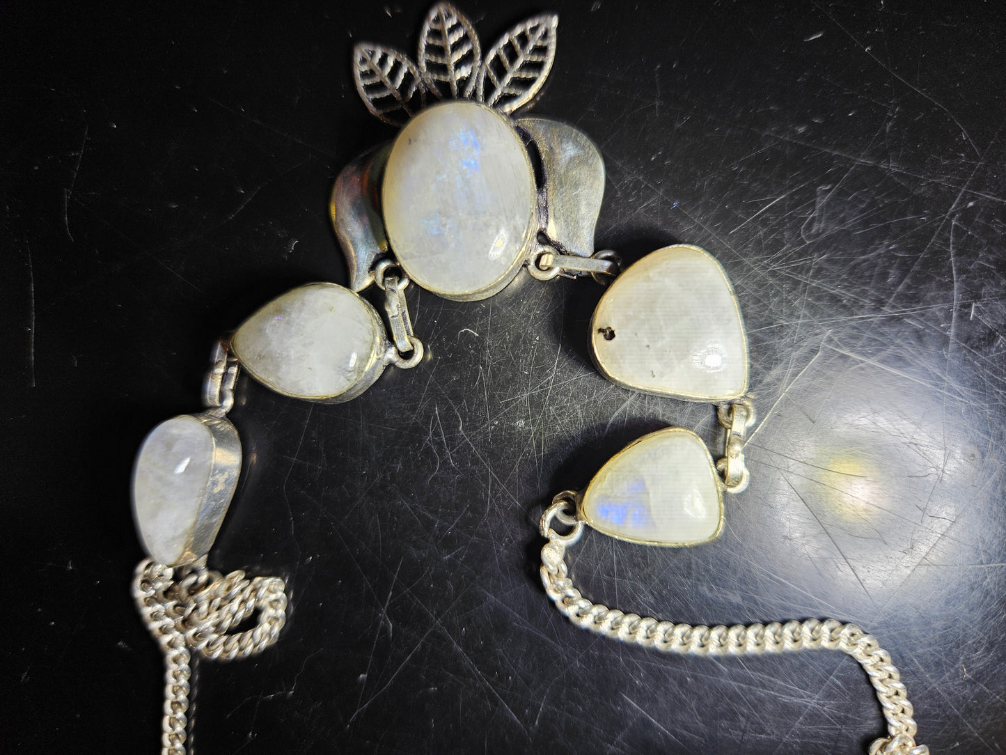 Rainbow Moonstone Necklace