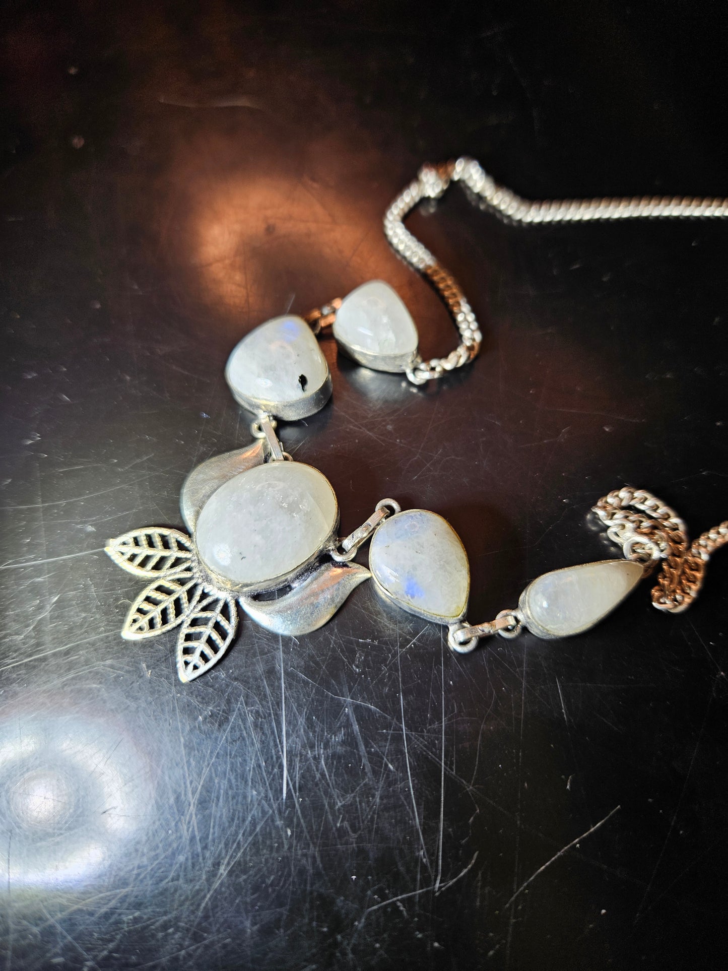 Rainbow Moonstone Necklace