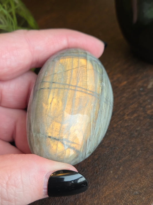 Labradorite Sunset Orange Gold Chartreuse C