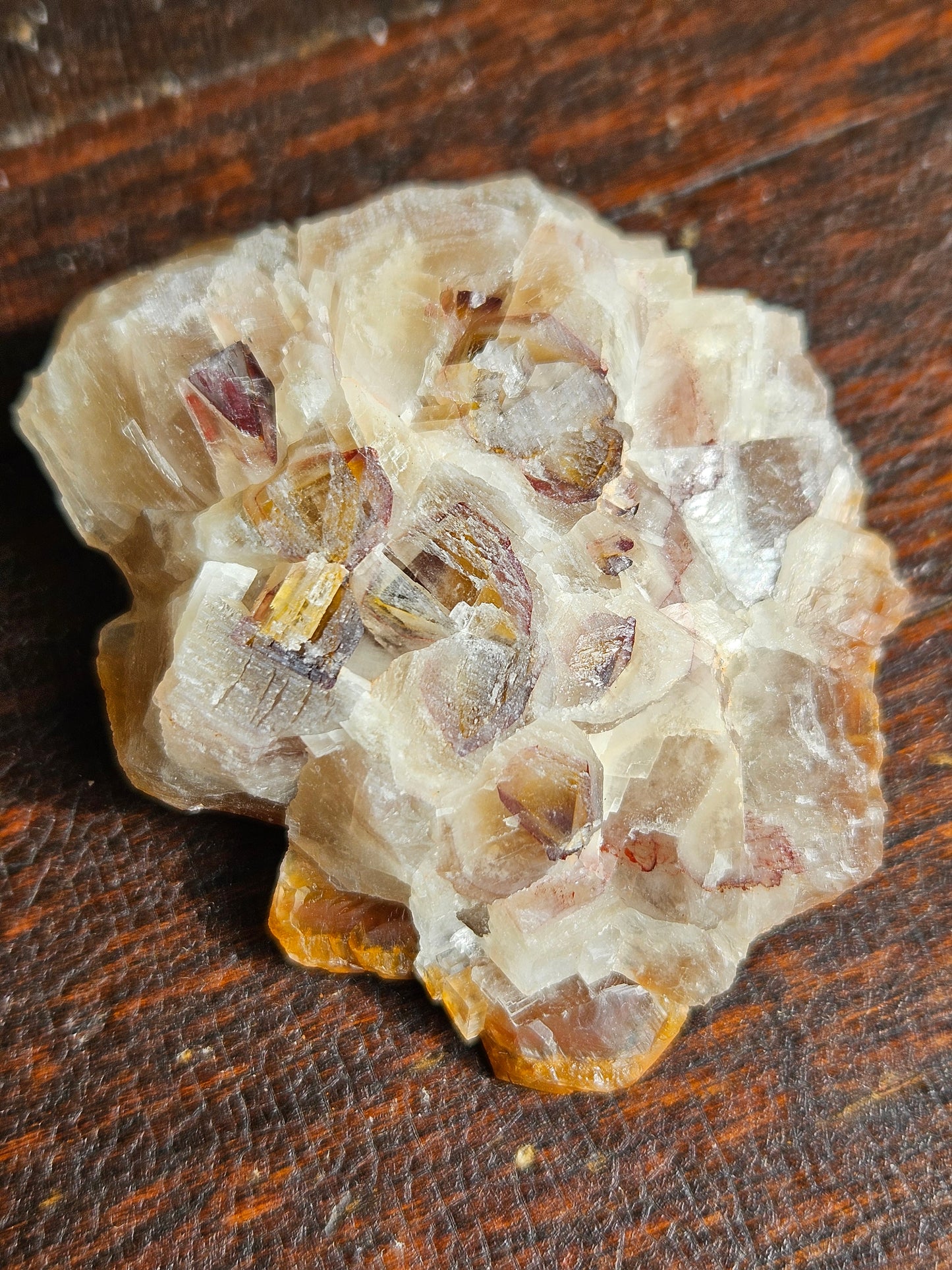 Calcite Cluster Daye Locale — Tabular Golden Blades