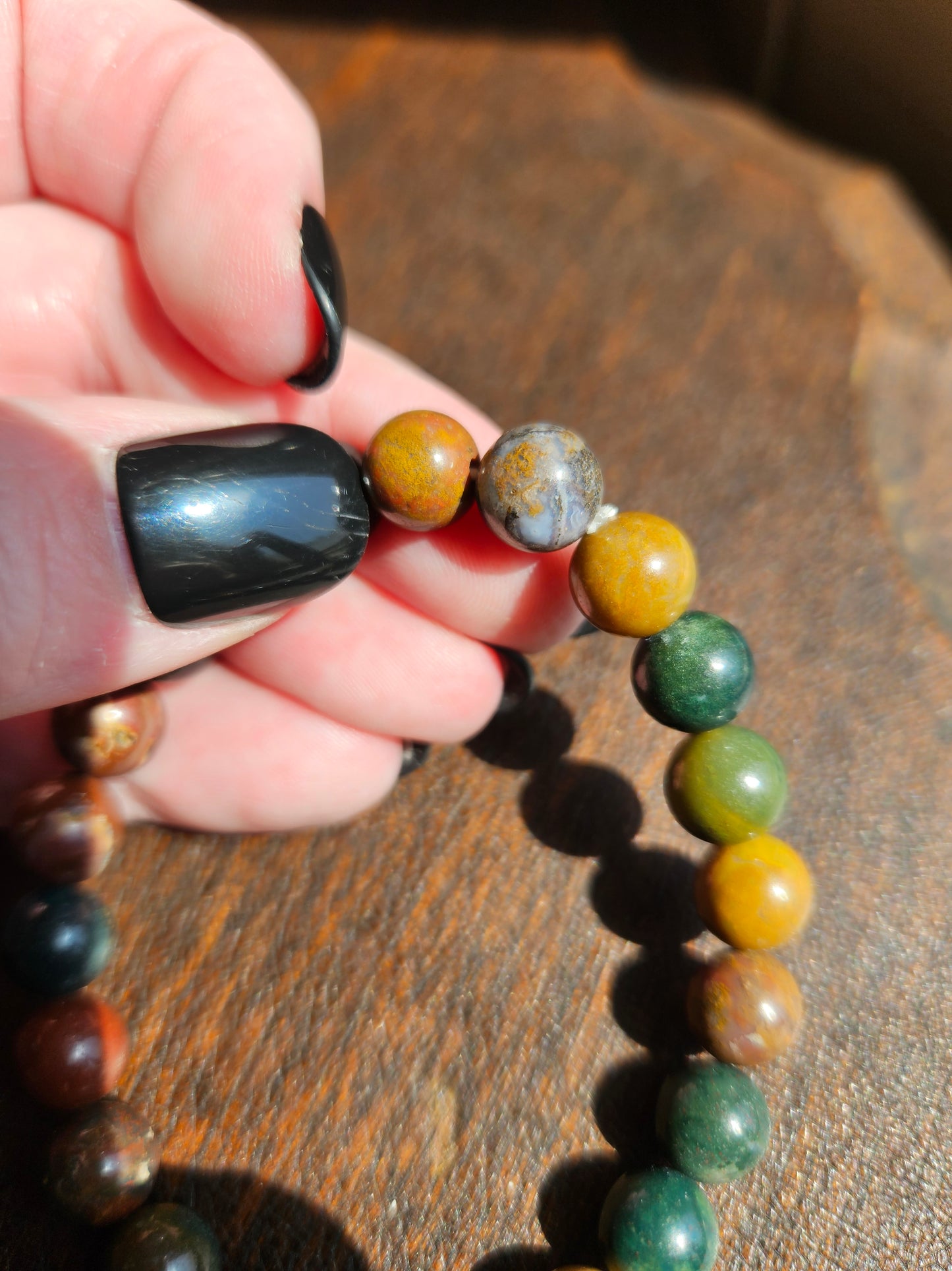 Bracelet, Mixed Jasper/Quartz