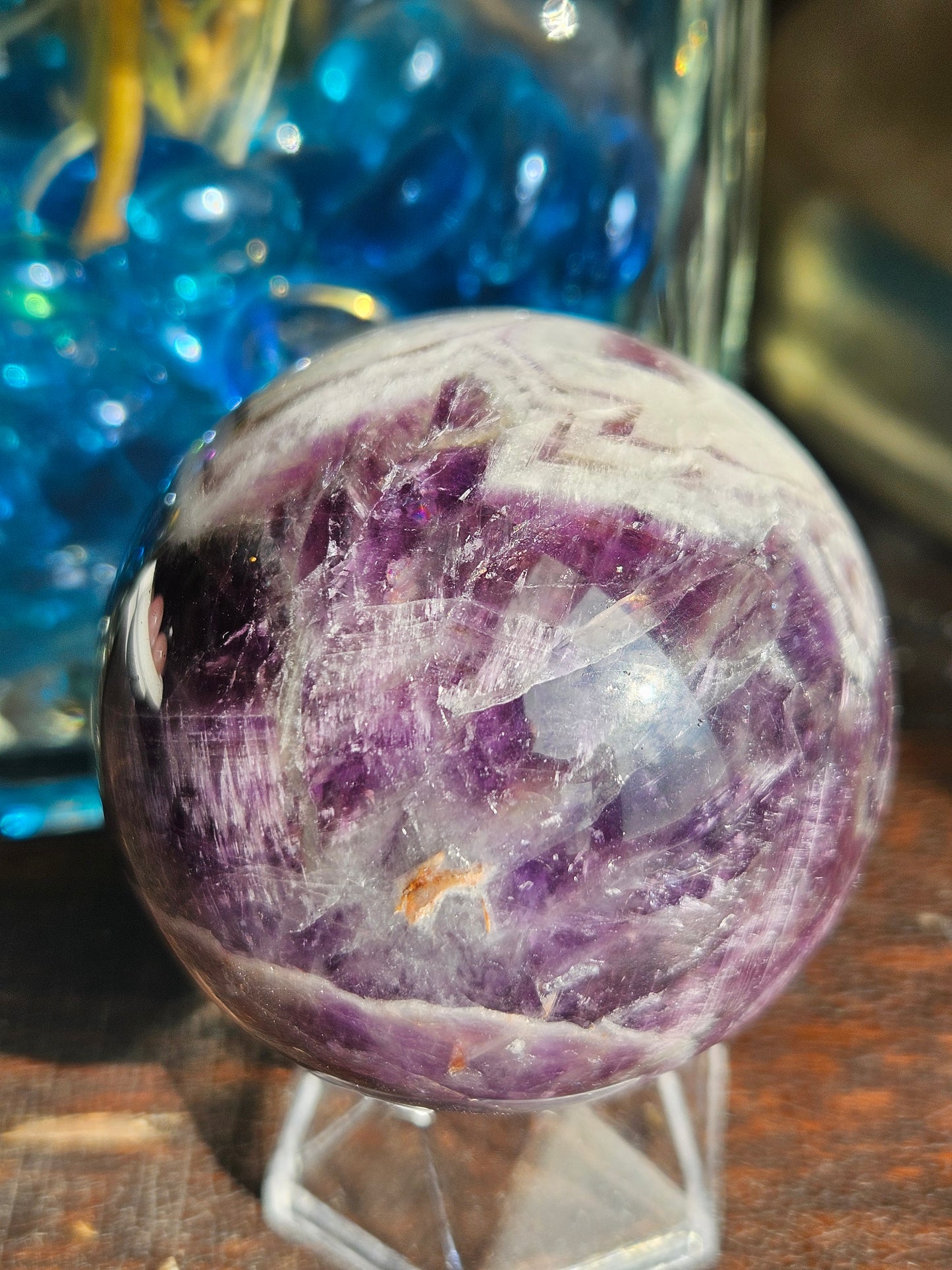 Dream Amethyst Sphere- Wild Patterning
