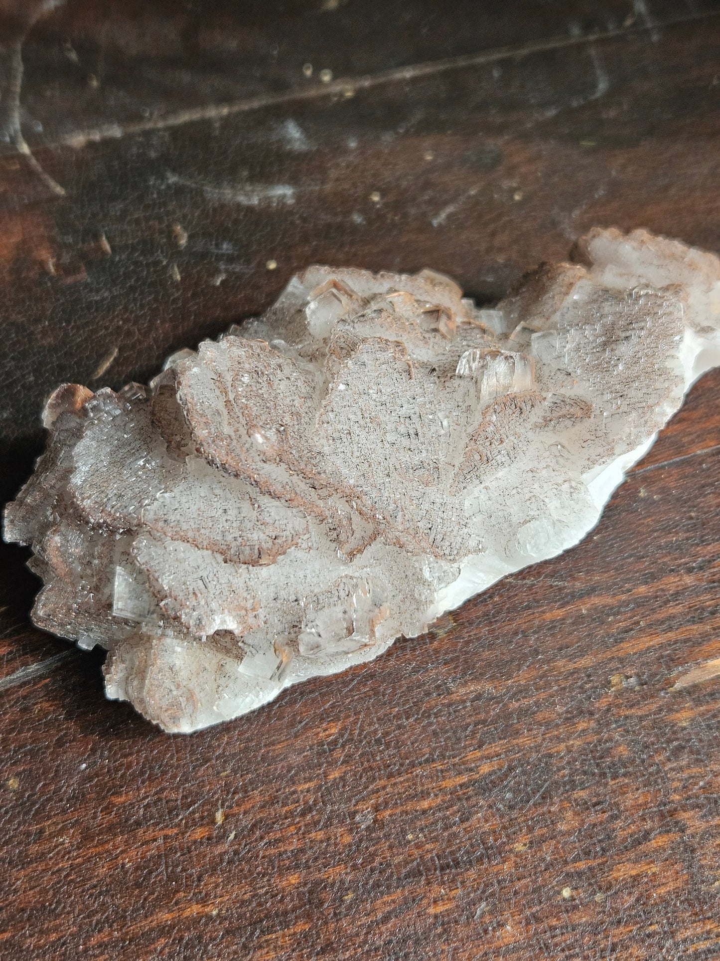 Calcite Cluster, Daye Locality — Iron Staining + Micro Pyrite — 11.9 oz