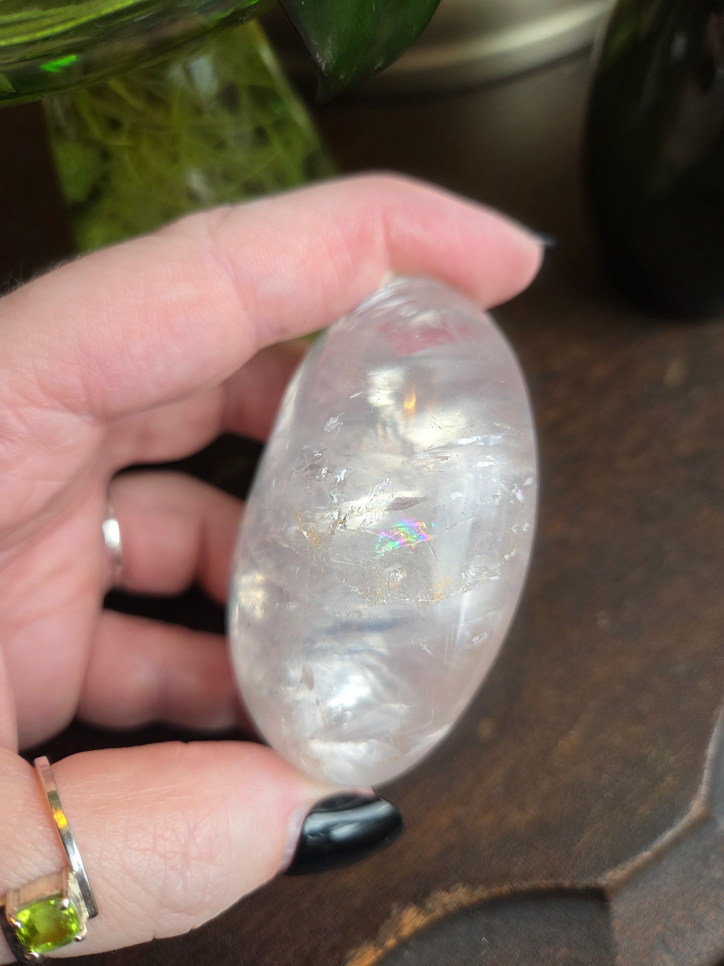 Rose Quartz Girasol Palm