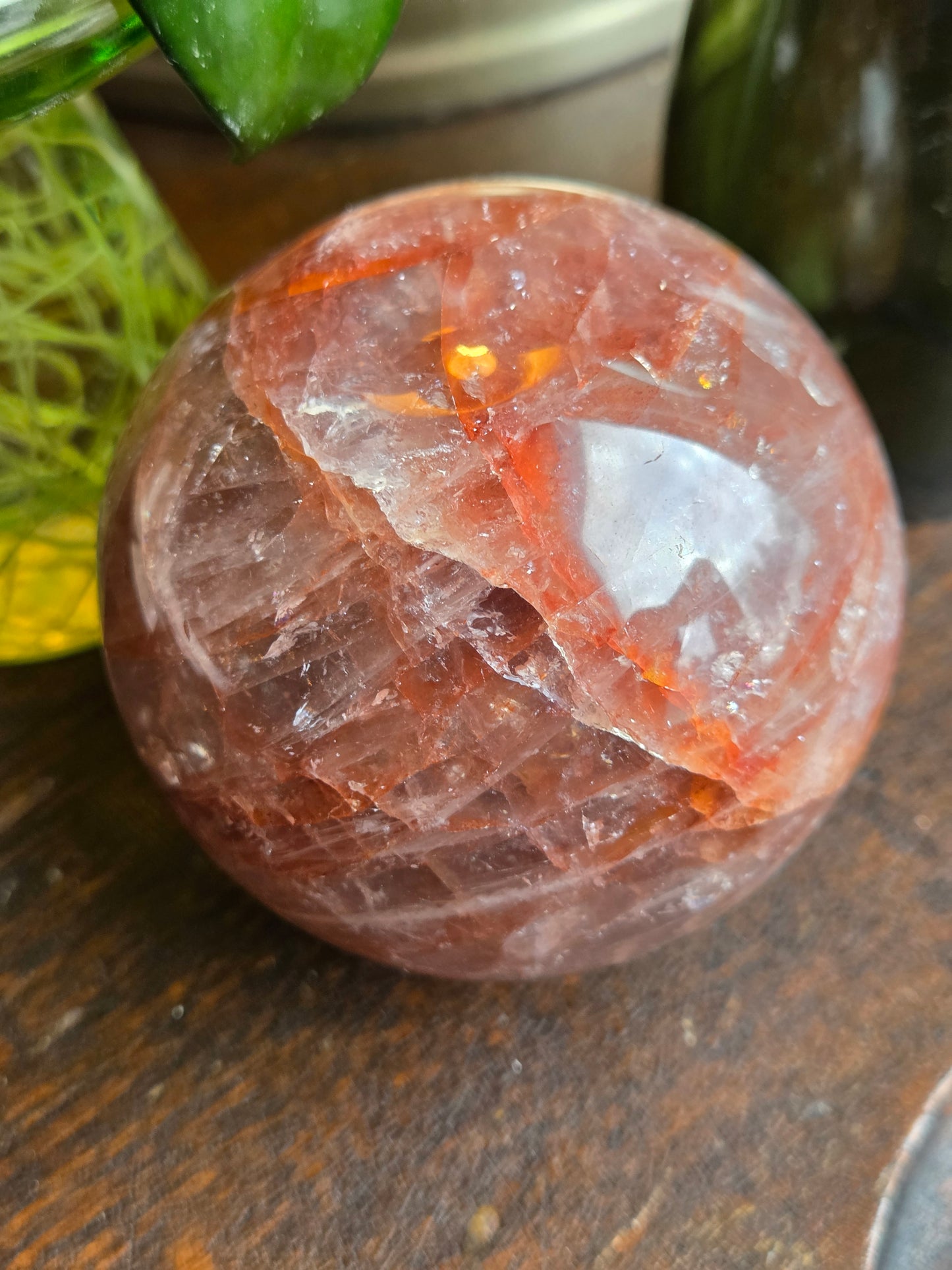 Fire Quartz Sphere
