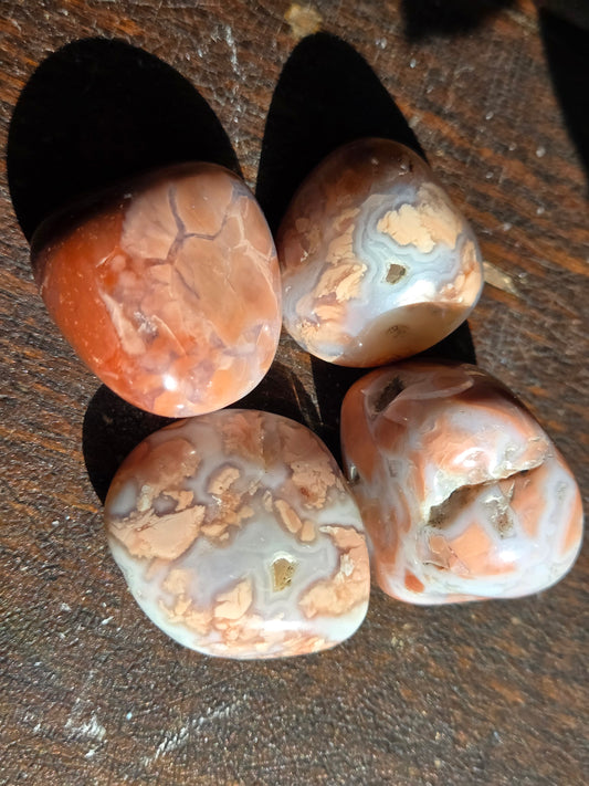Pink Agate Tumble (Cotton Candy)