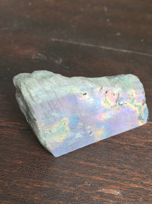 Labradorite Freeform Flash B Purple, Pink, Blue, and Golden flash!