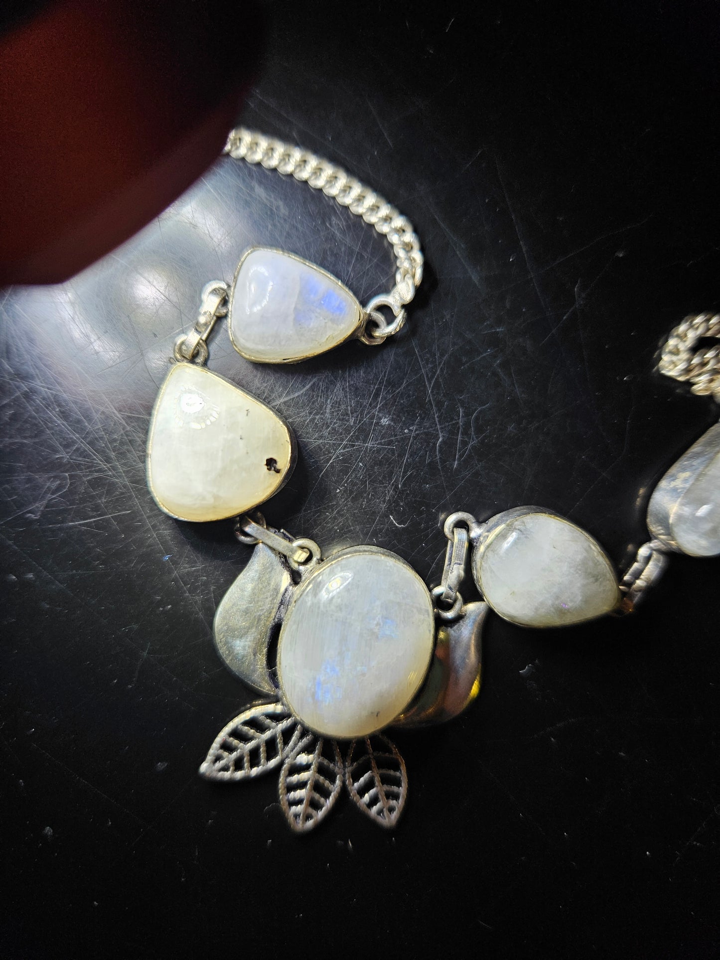 Rainbow Moonstone Necklace