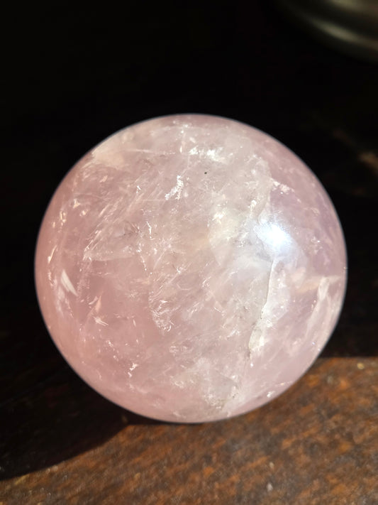 Rose Quartz Sphere  (Star)