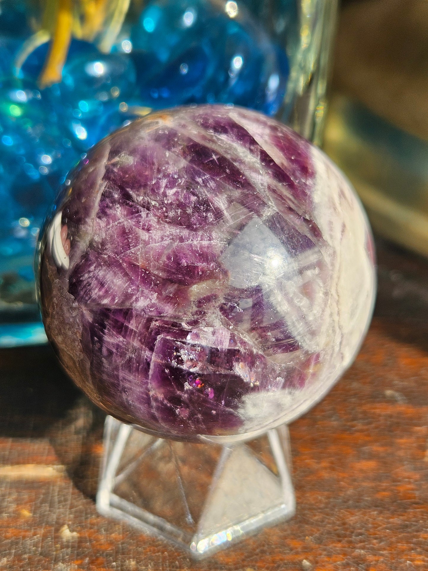 Dream Amethyst Sphere- Wild Patterning