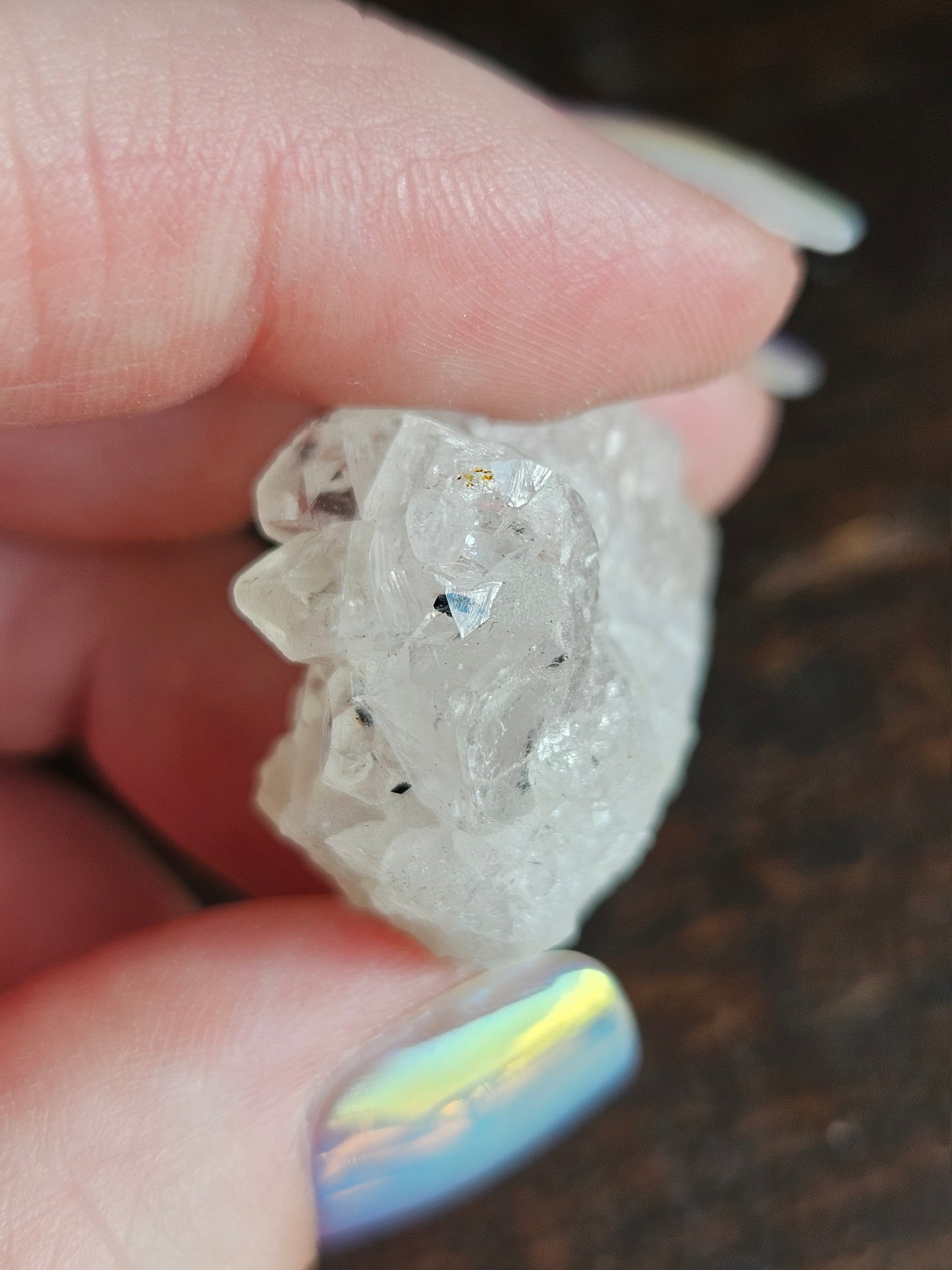 Quartz with Tourmaline Rutile