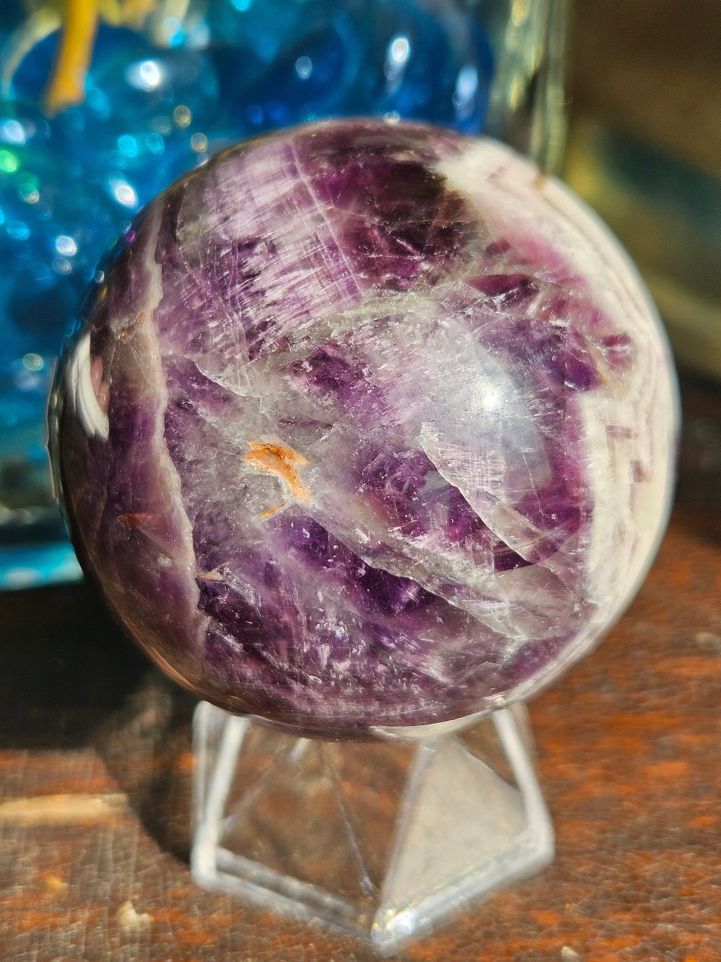 Dream Amethyst Sphere- Wild Patterning