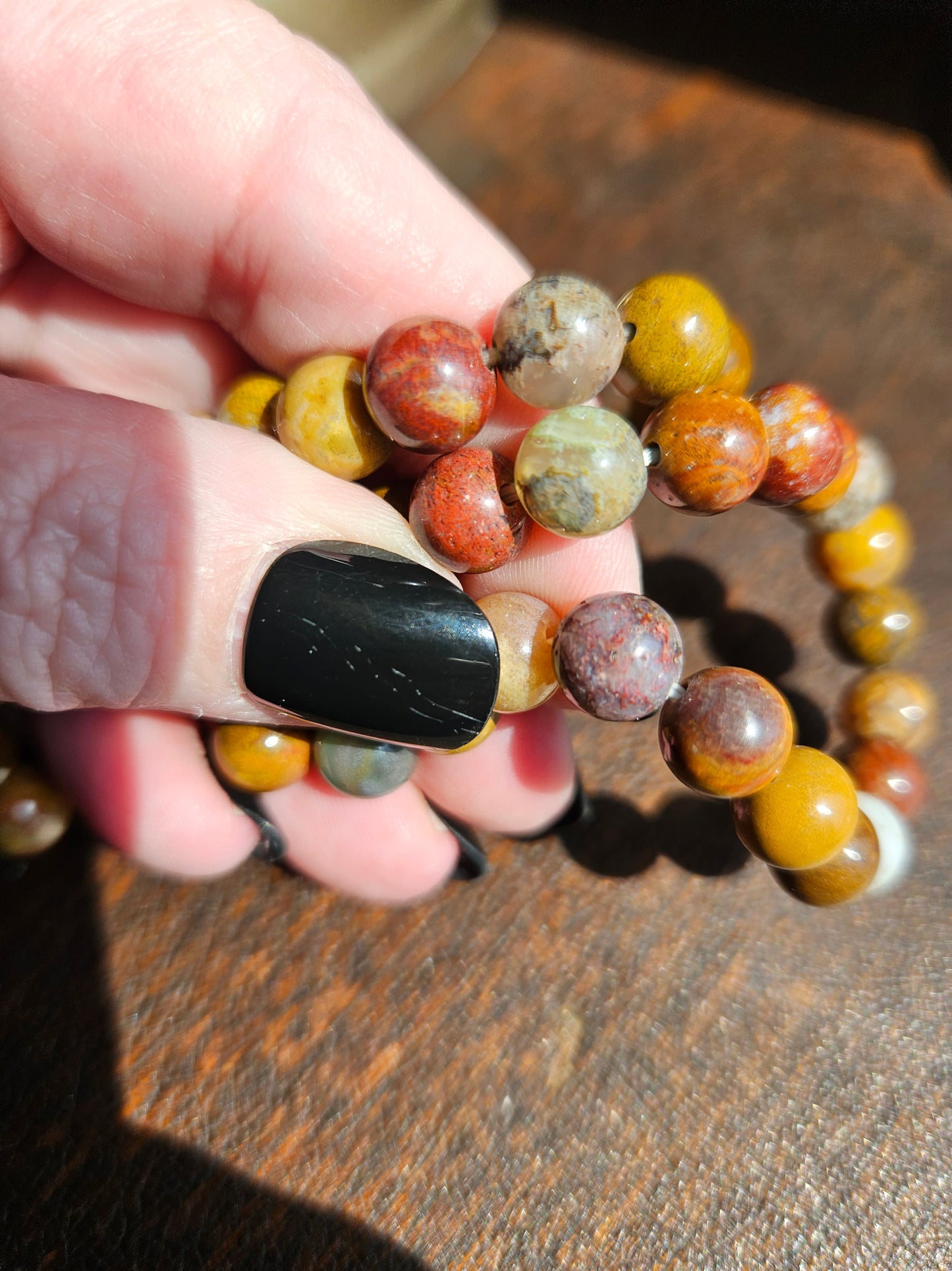 Bracelet, Mixed Jasper/Quartz