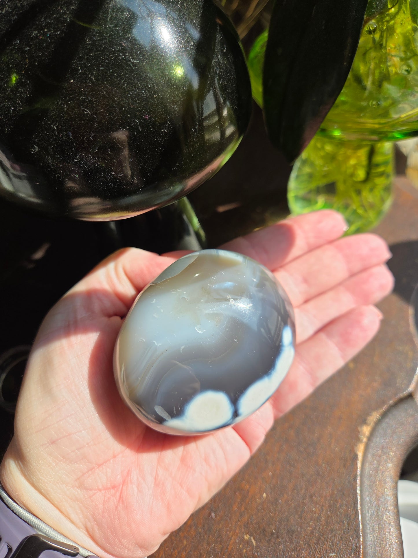 Orca Agate Palm D