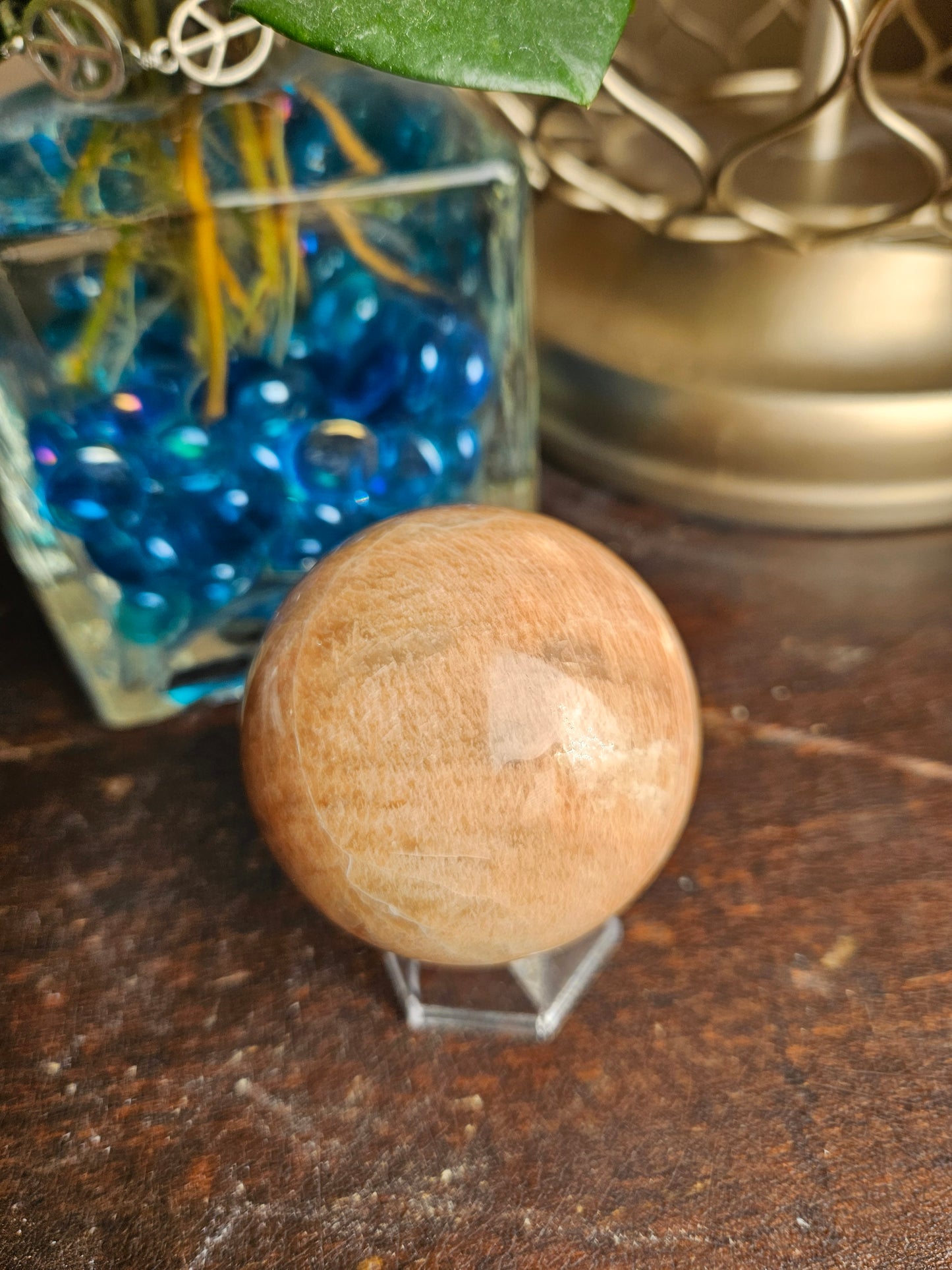 Moonstone Peach Sphere F