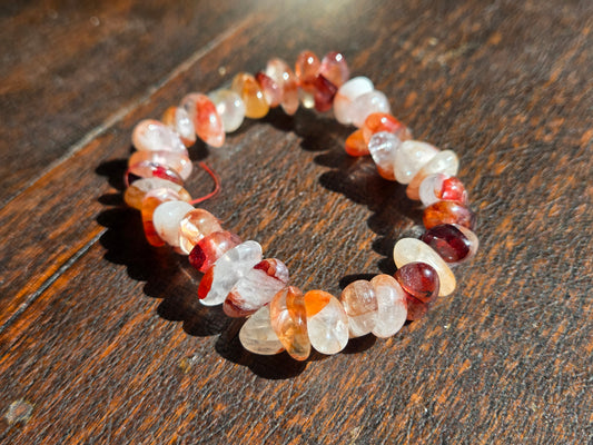 Bracelet, Fire Quartz Chip