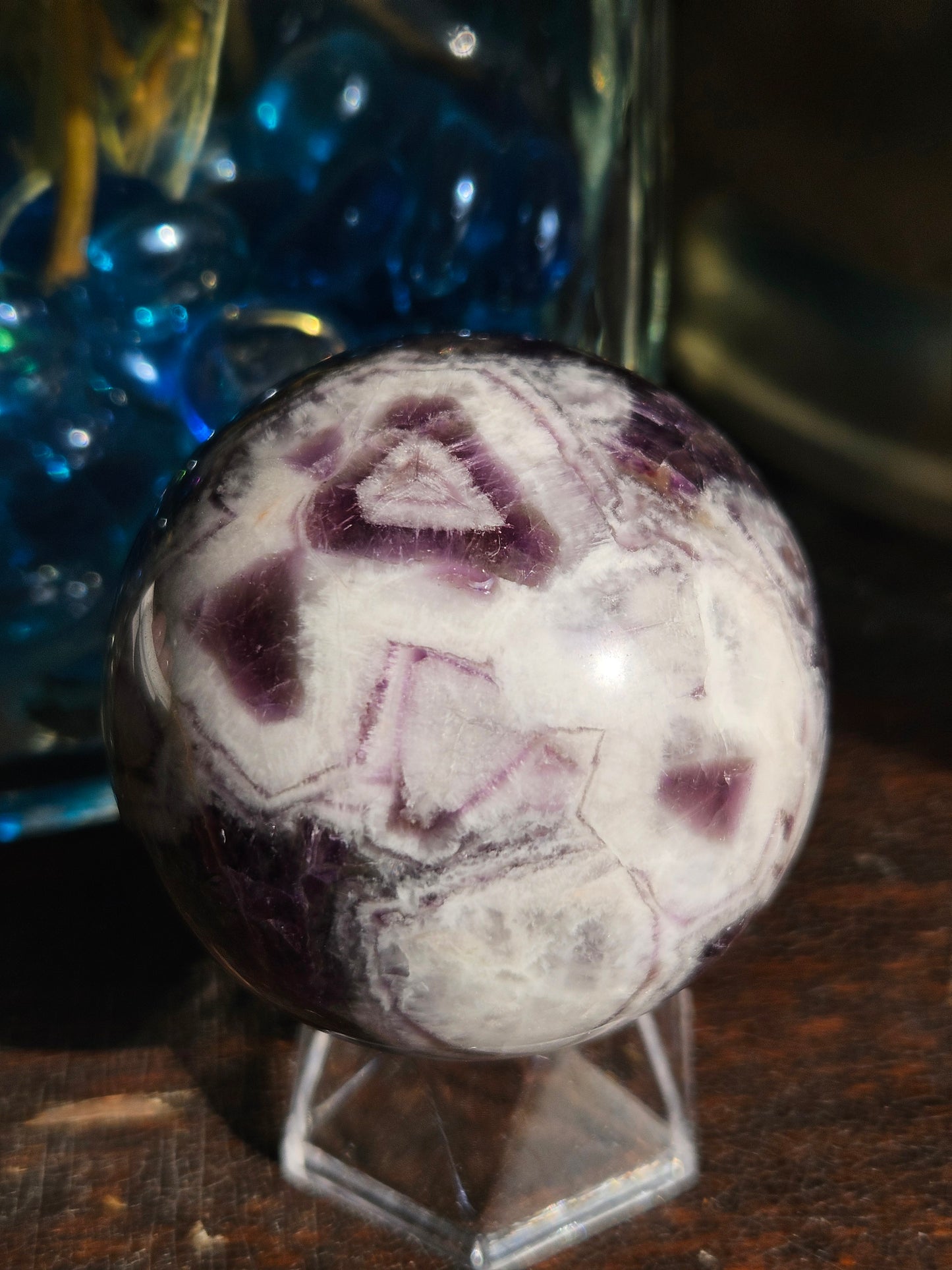 Dream Amethyst Sphere- Wild Patterning