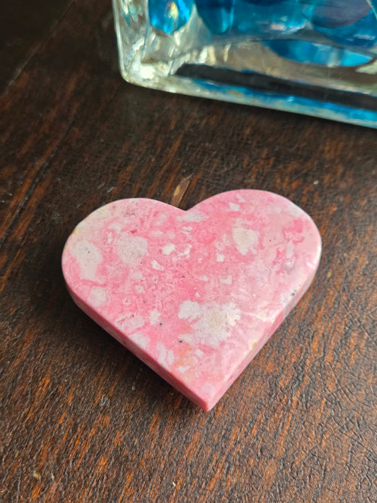 Rhodochrosite Heart  D