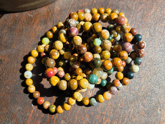 Bracelet, Mixed Jasper/Quartz
