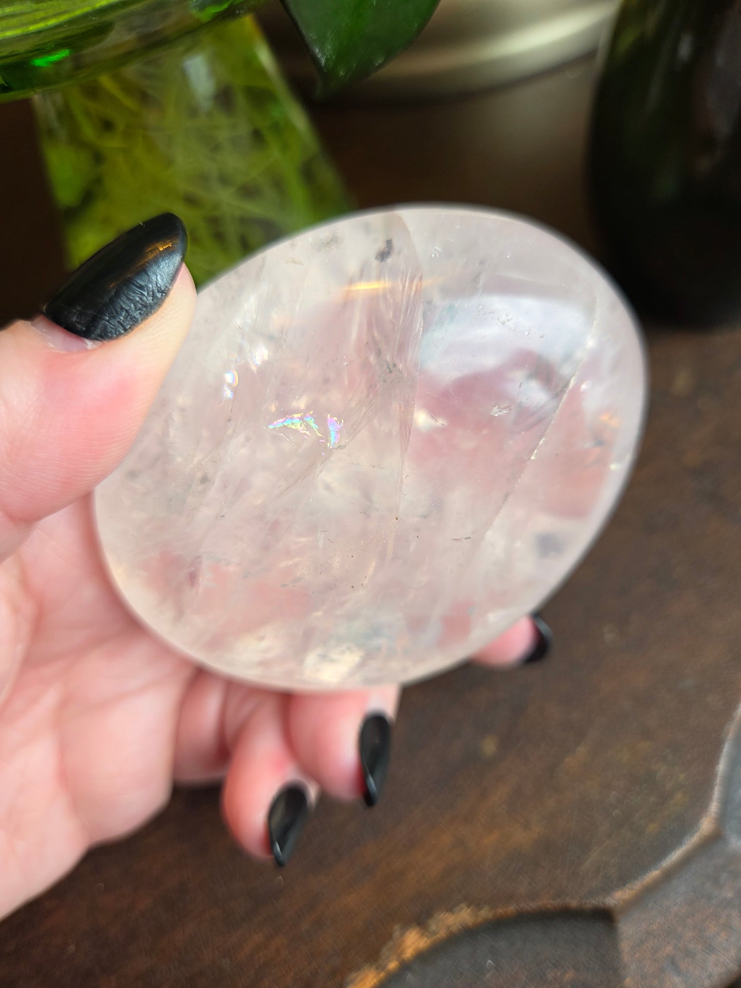 Rose Quartz Girasol Palm