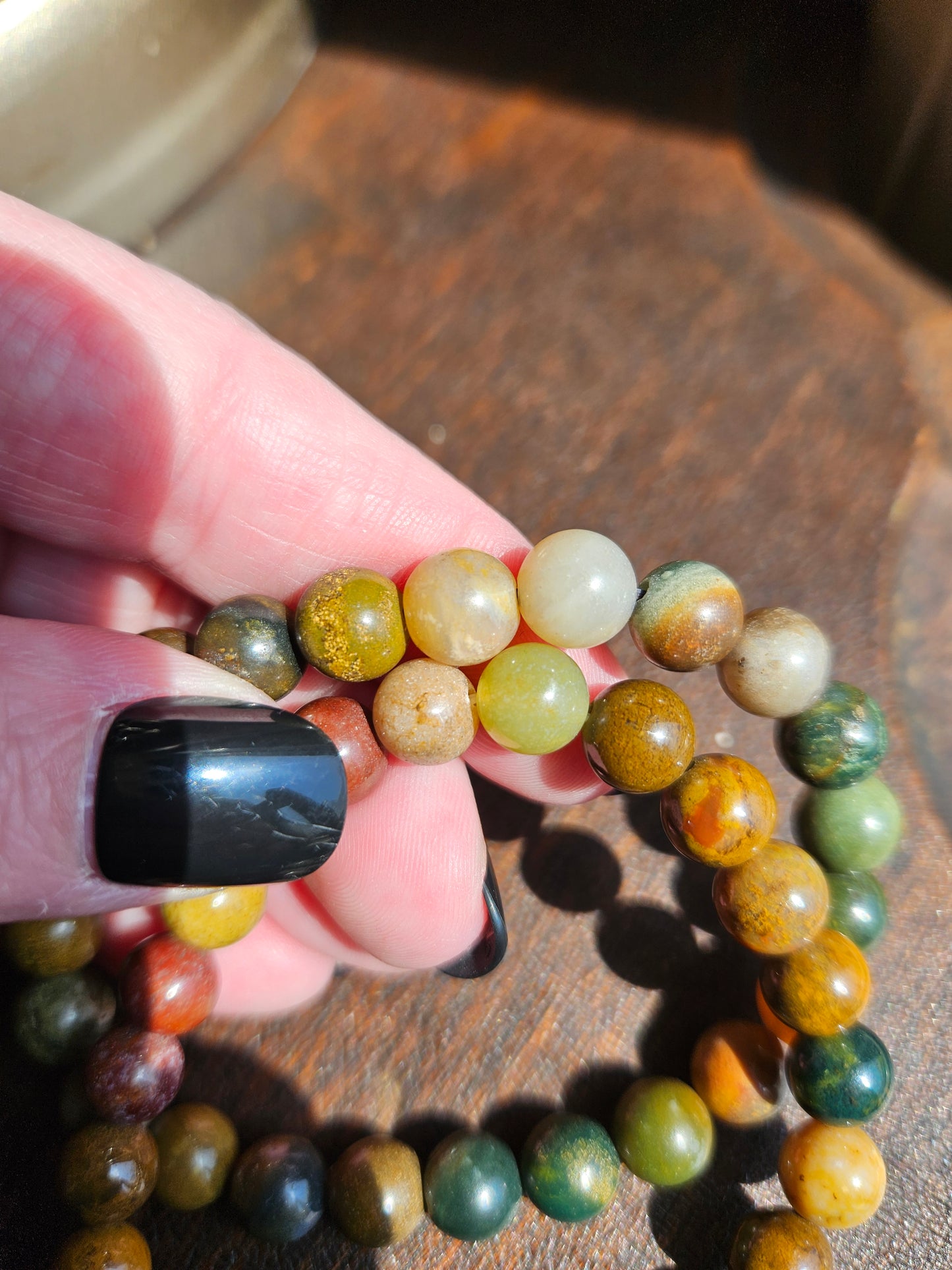 Bracelet, Mixed Jasper/Quartz