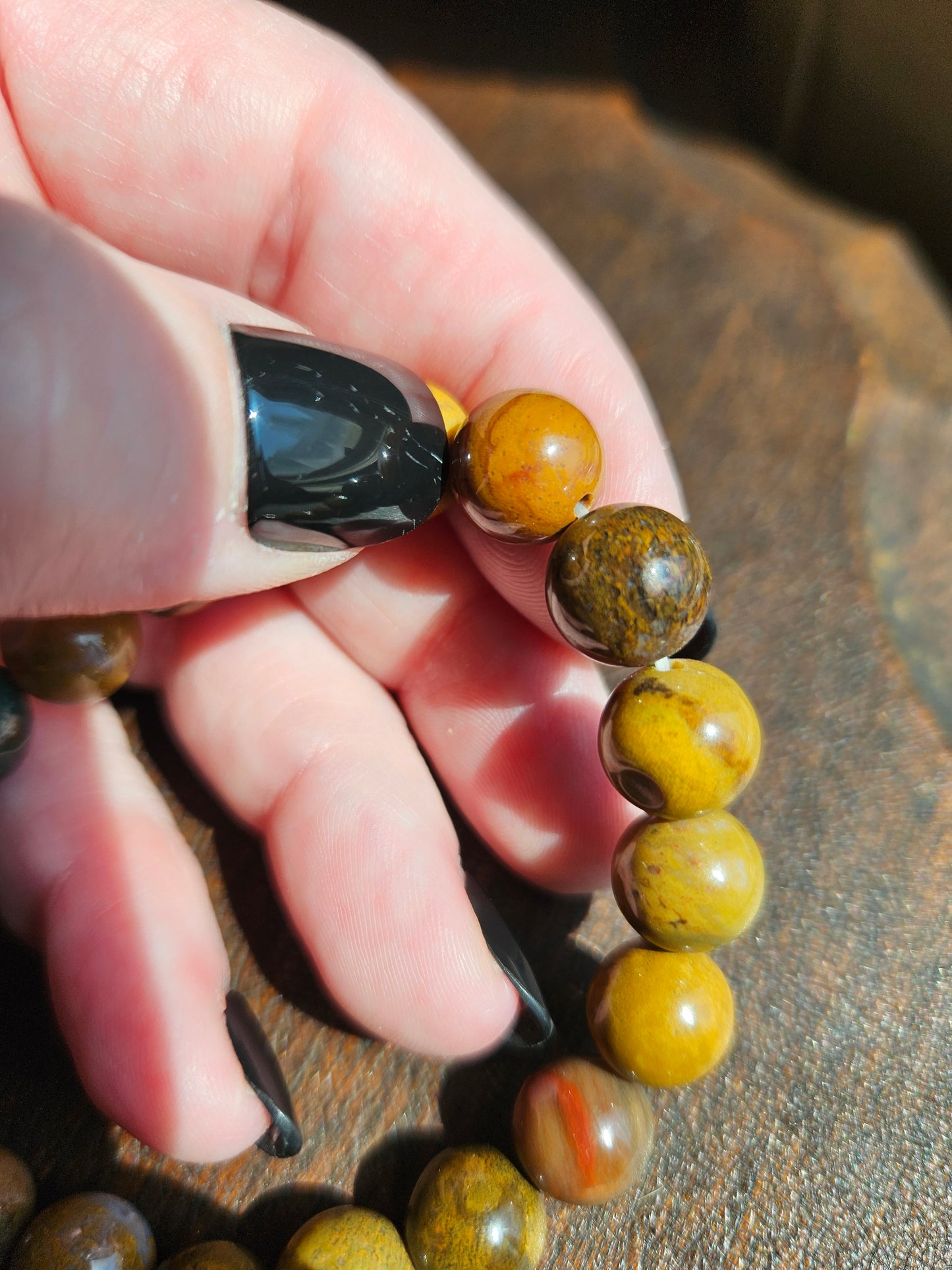 Bracelet, Mixed Jasper/Quartz