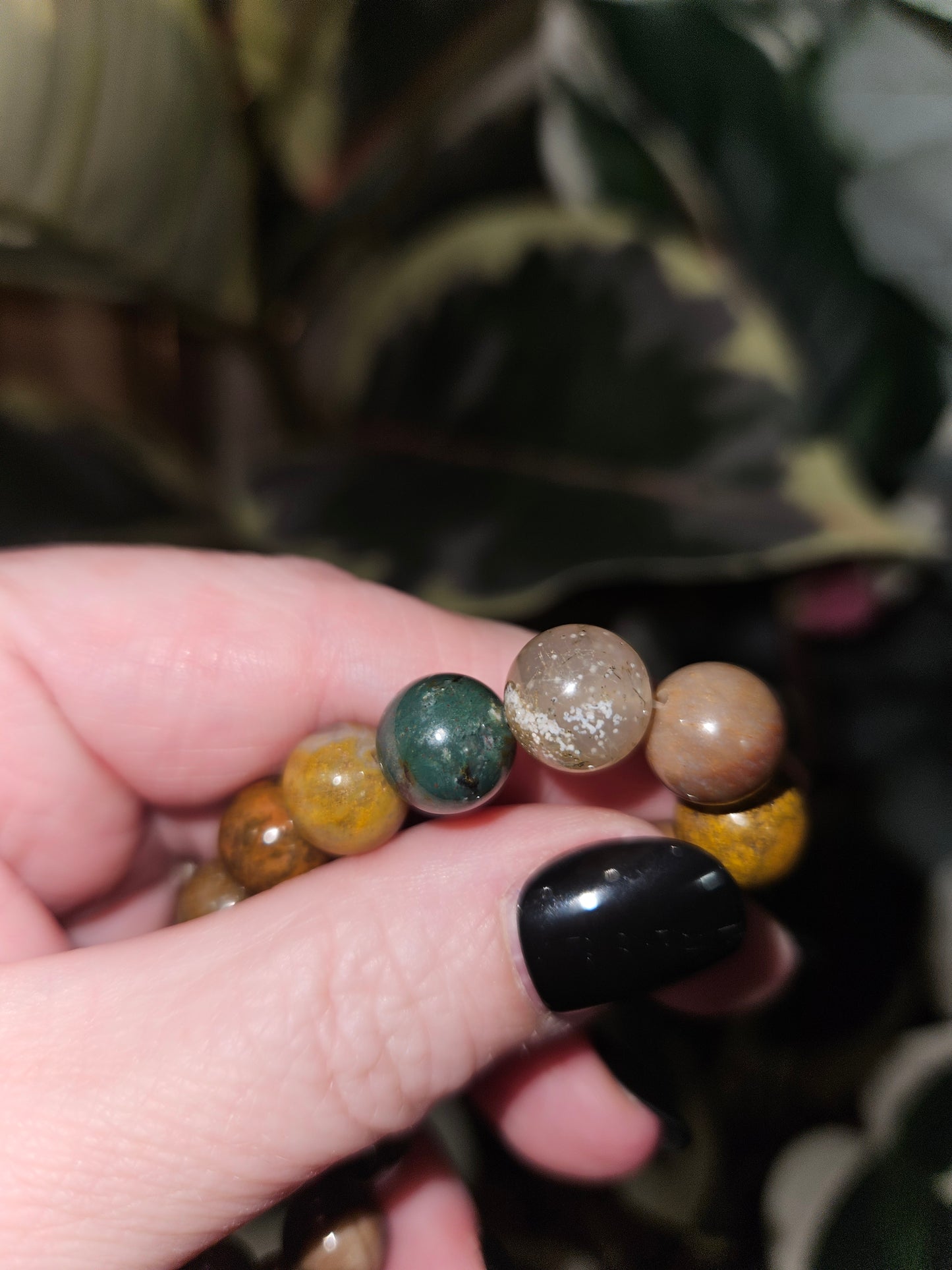 Bracelet, Mixed Jasper/Quartz