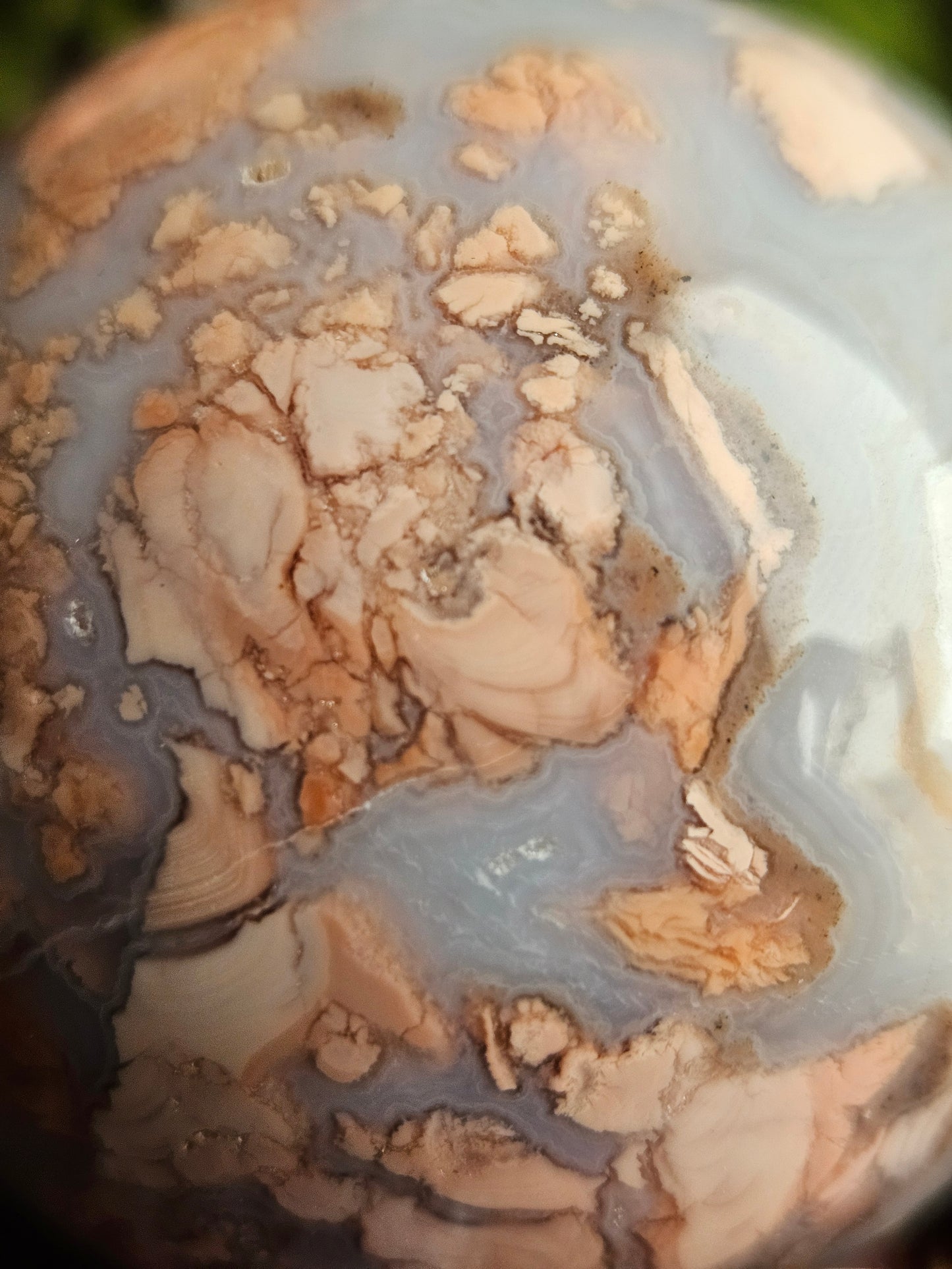 Pink Cotton Candy Agate Sphere C