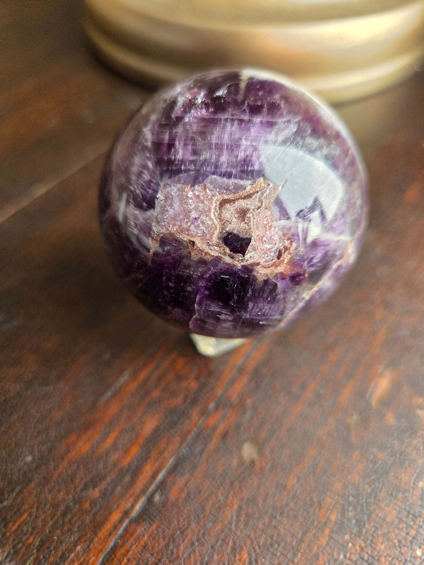 Dream Amethyst Sphere- Wild Patterning