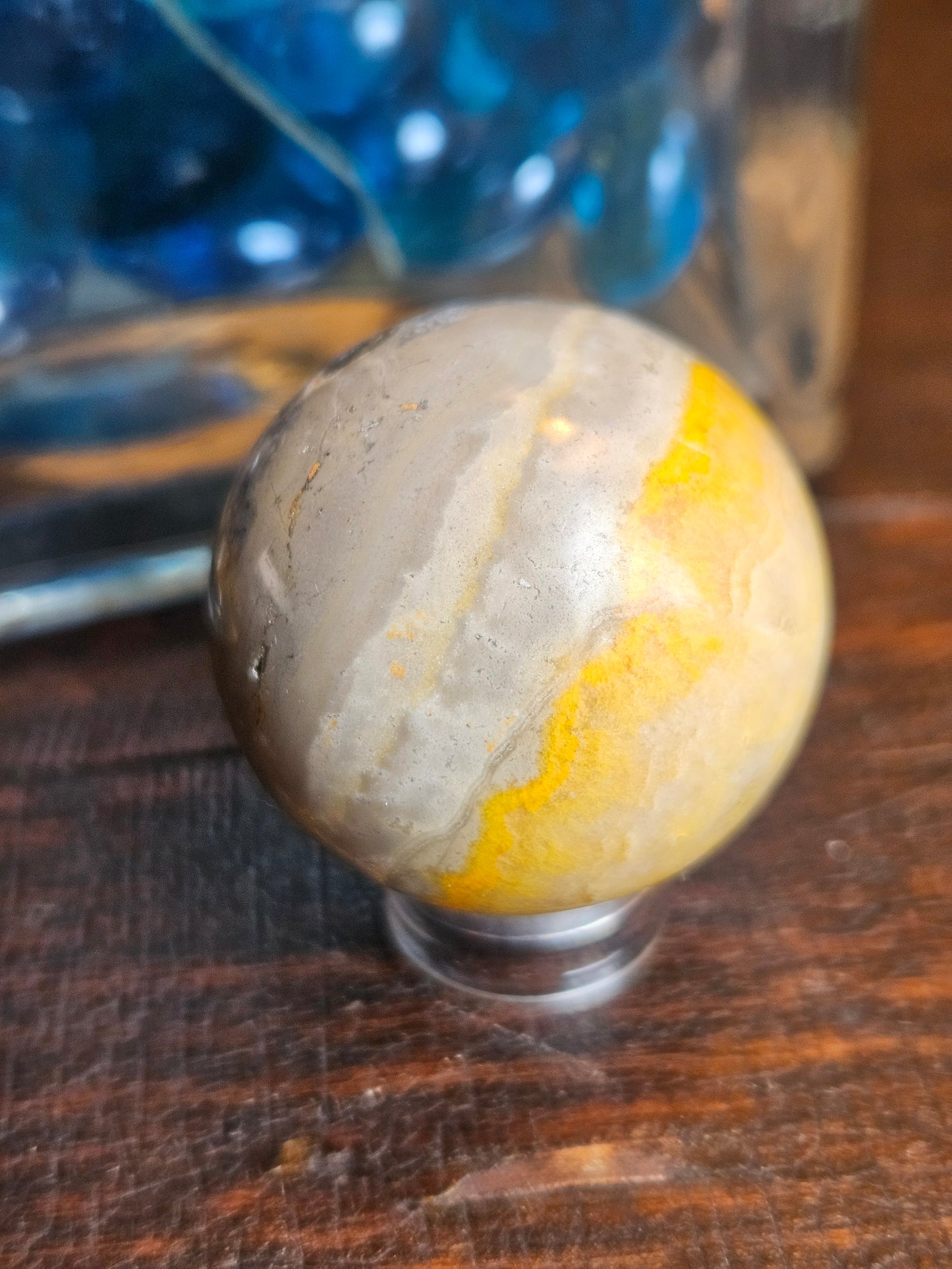 Bumble Bee Jasper Small Sphere