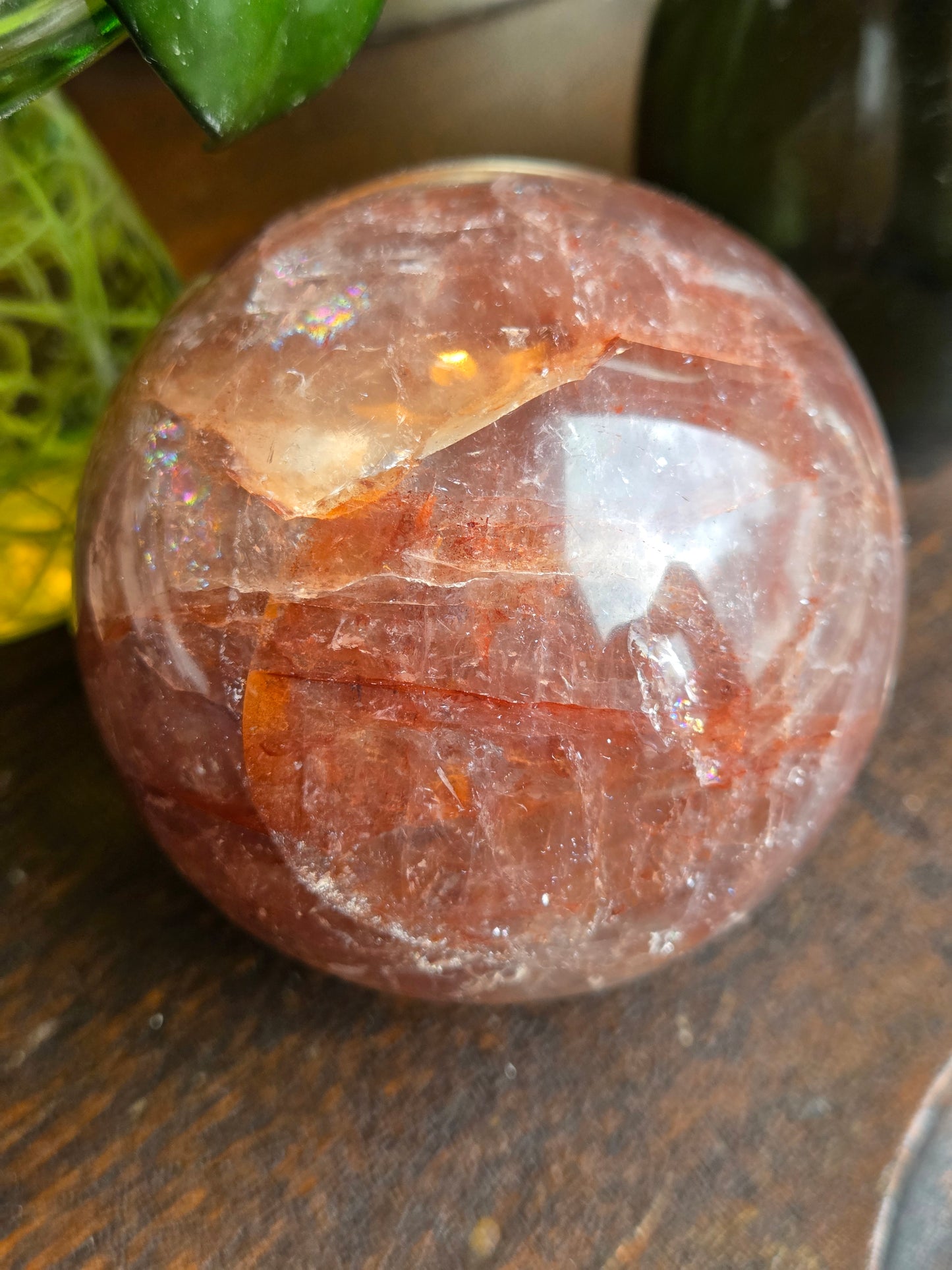 Fire Quartz Sphere