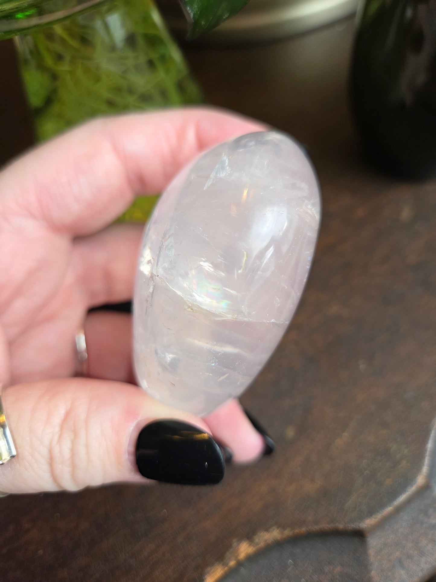 Rose Quartz Girasol Palm
