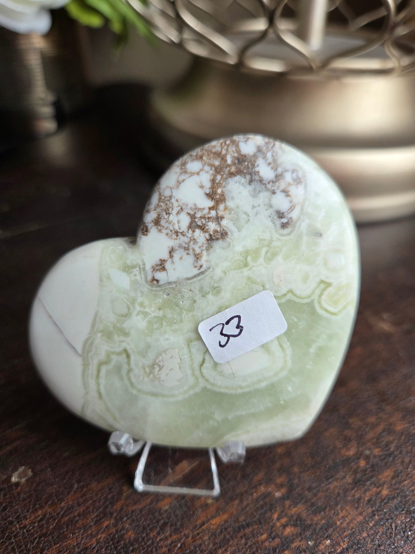 Maligano Jasper Green Heart 33